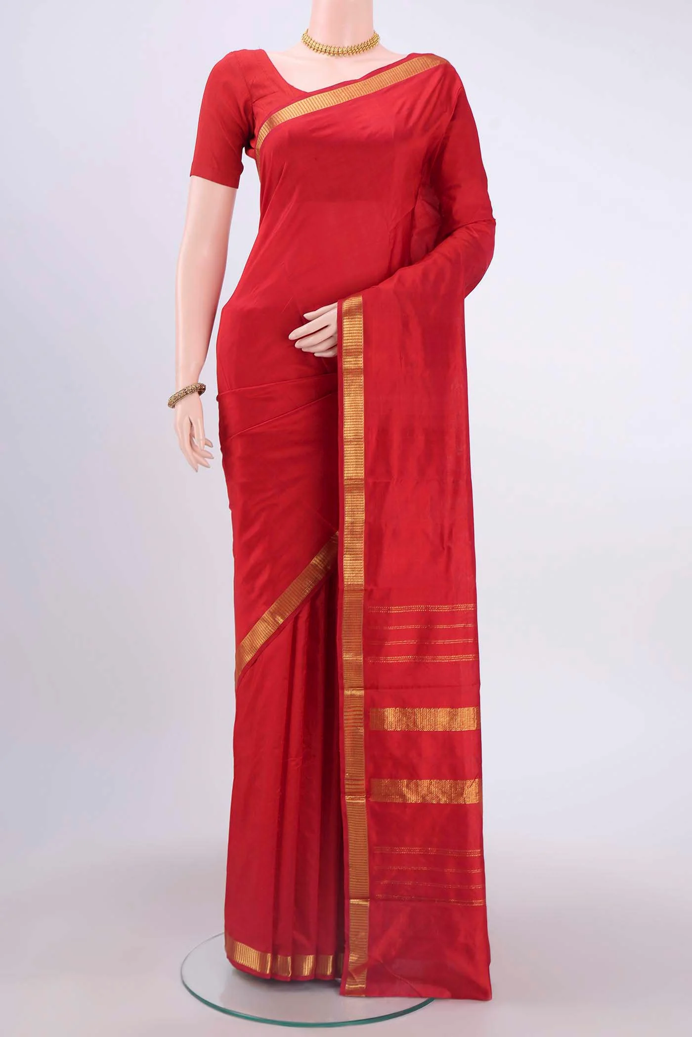 Red Kanchipuram Silk Saree