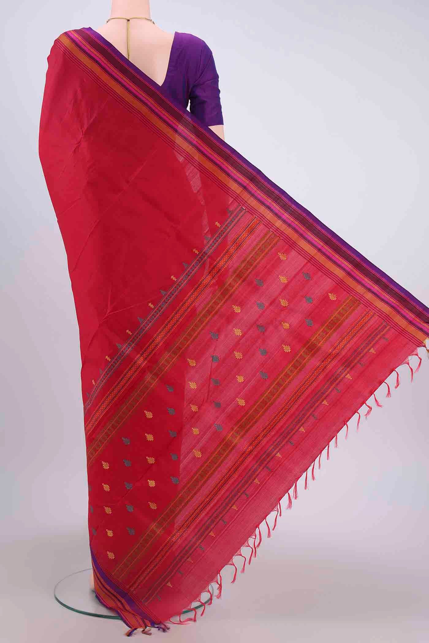 Red Kanjivaram Silk Saree - Image 3