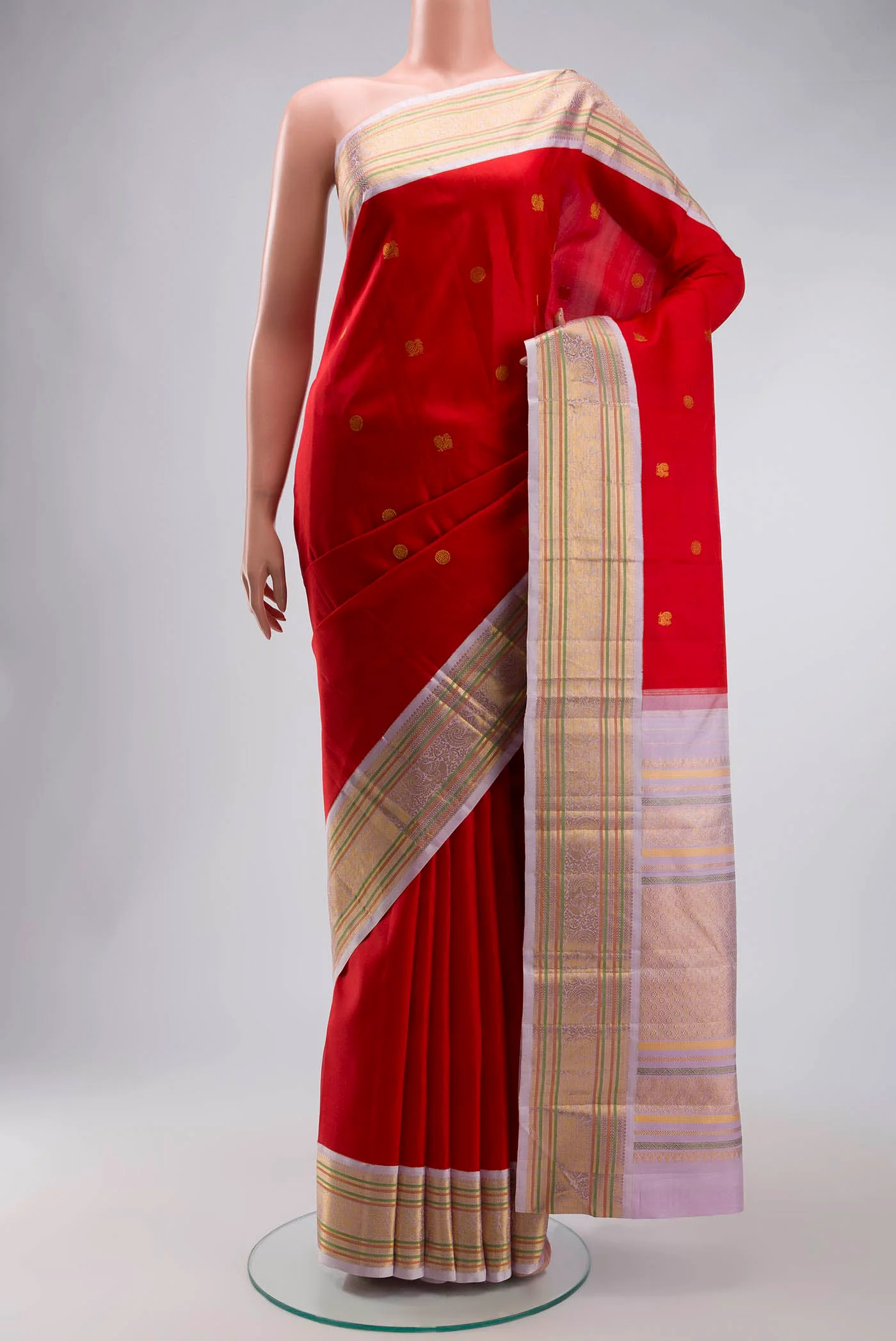 Red Kanjivaram Silk Saree