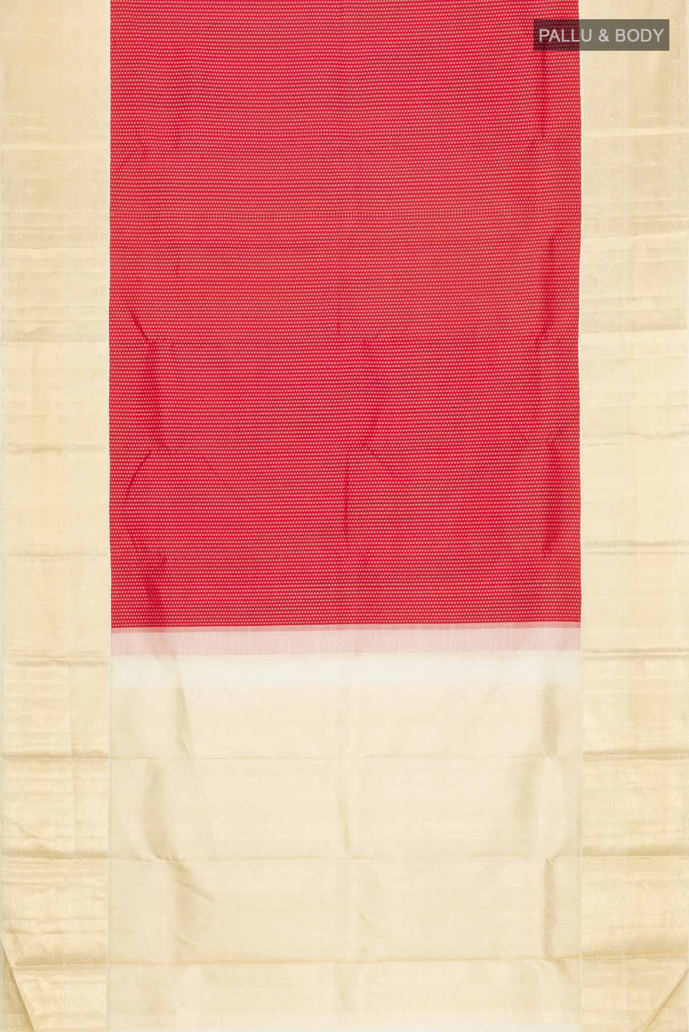 Red Kanchipuram Silk Saree - Image 6