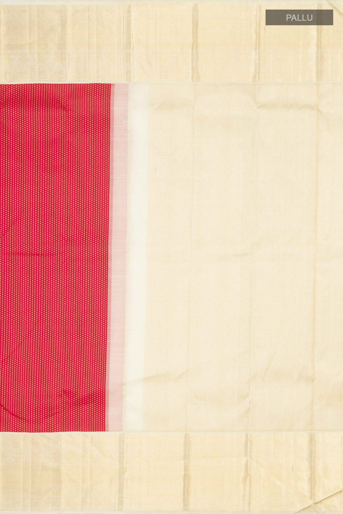 Red Kanchipuram Silk Saree - Image 7