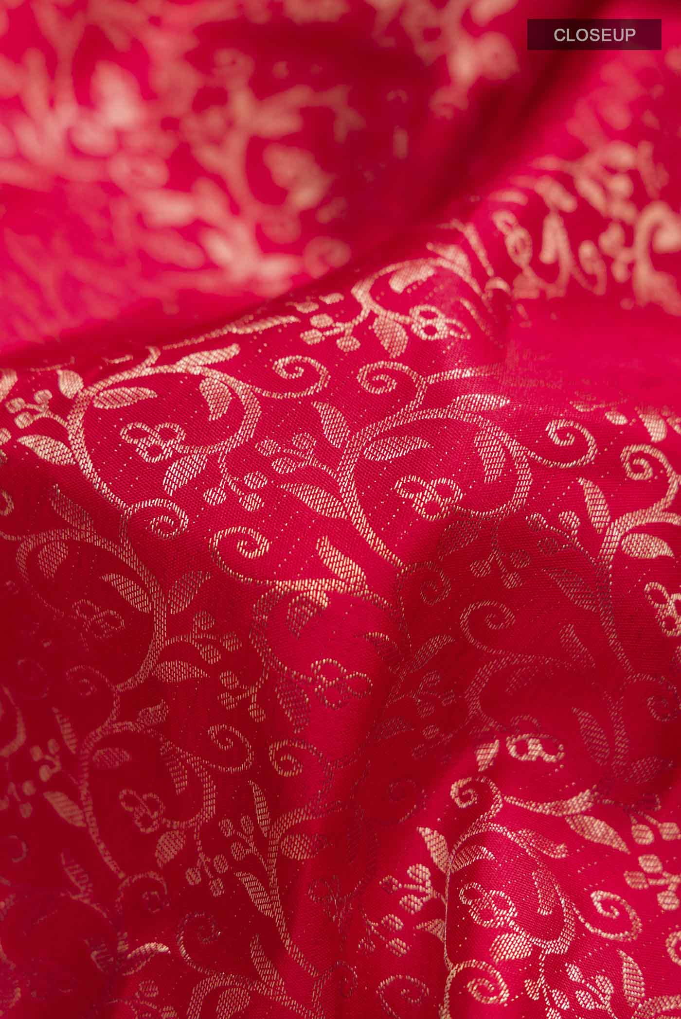 Red Kanchipuram Silk Saree - Image 2