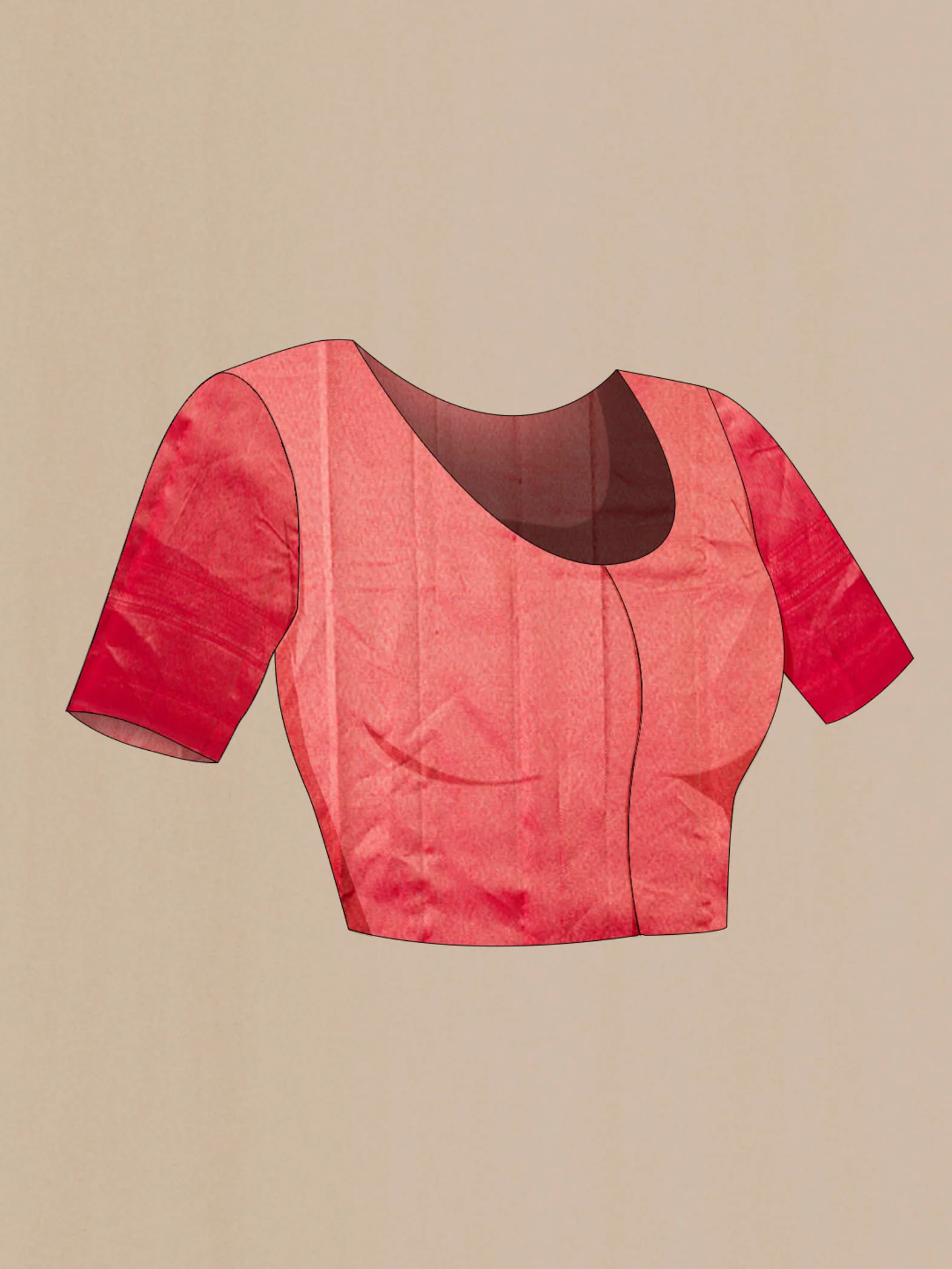 Red Kanchipuram Silk Saree - Image 5