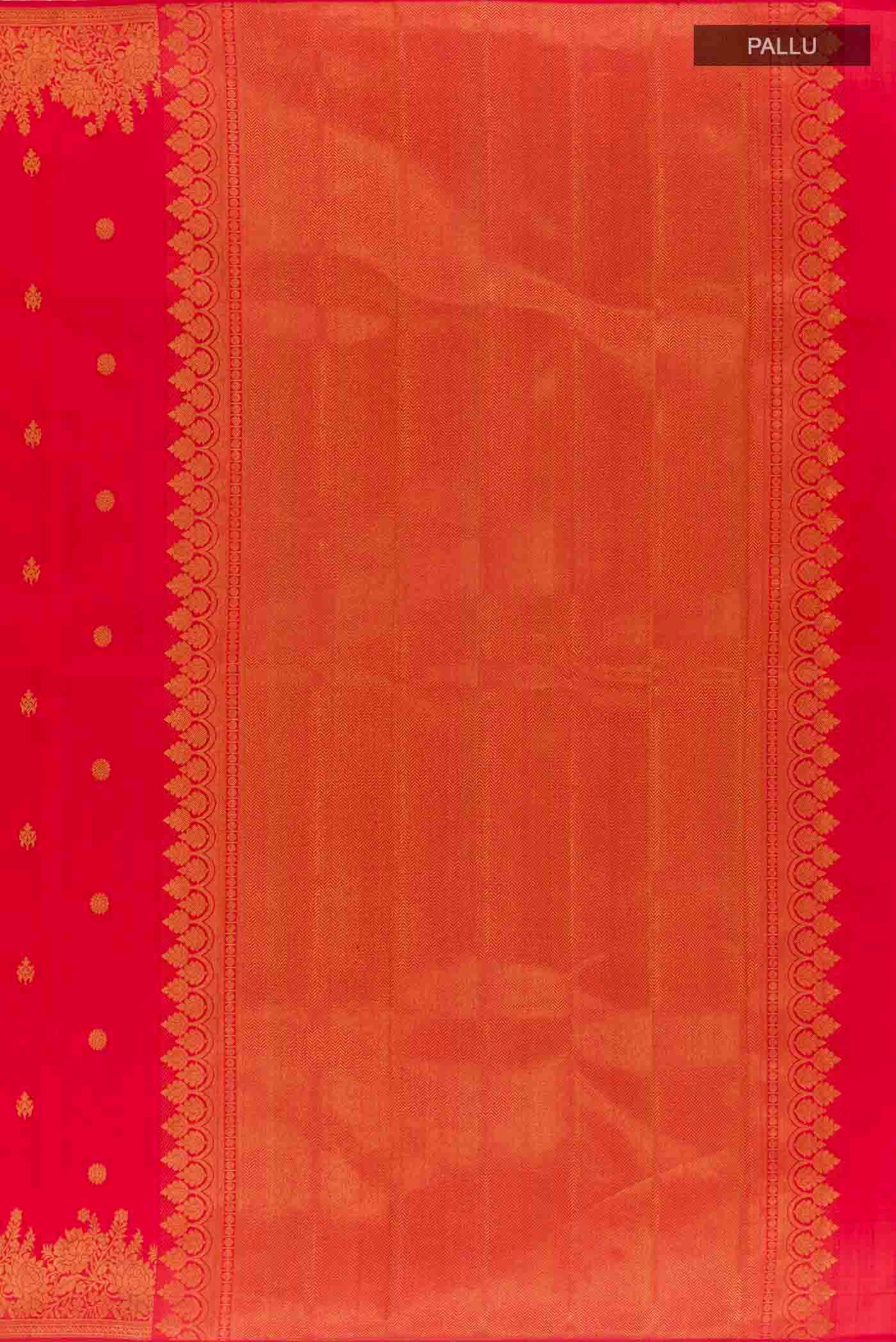 Red Kanjivaram Silk Saree - Image 7