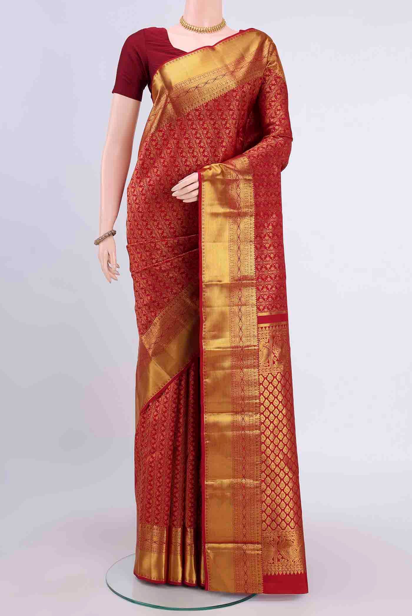 Red Kanchipuram Silk Saree