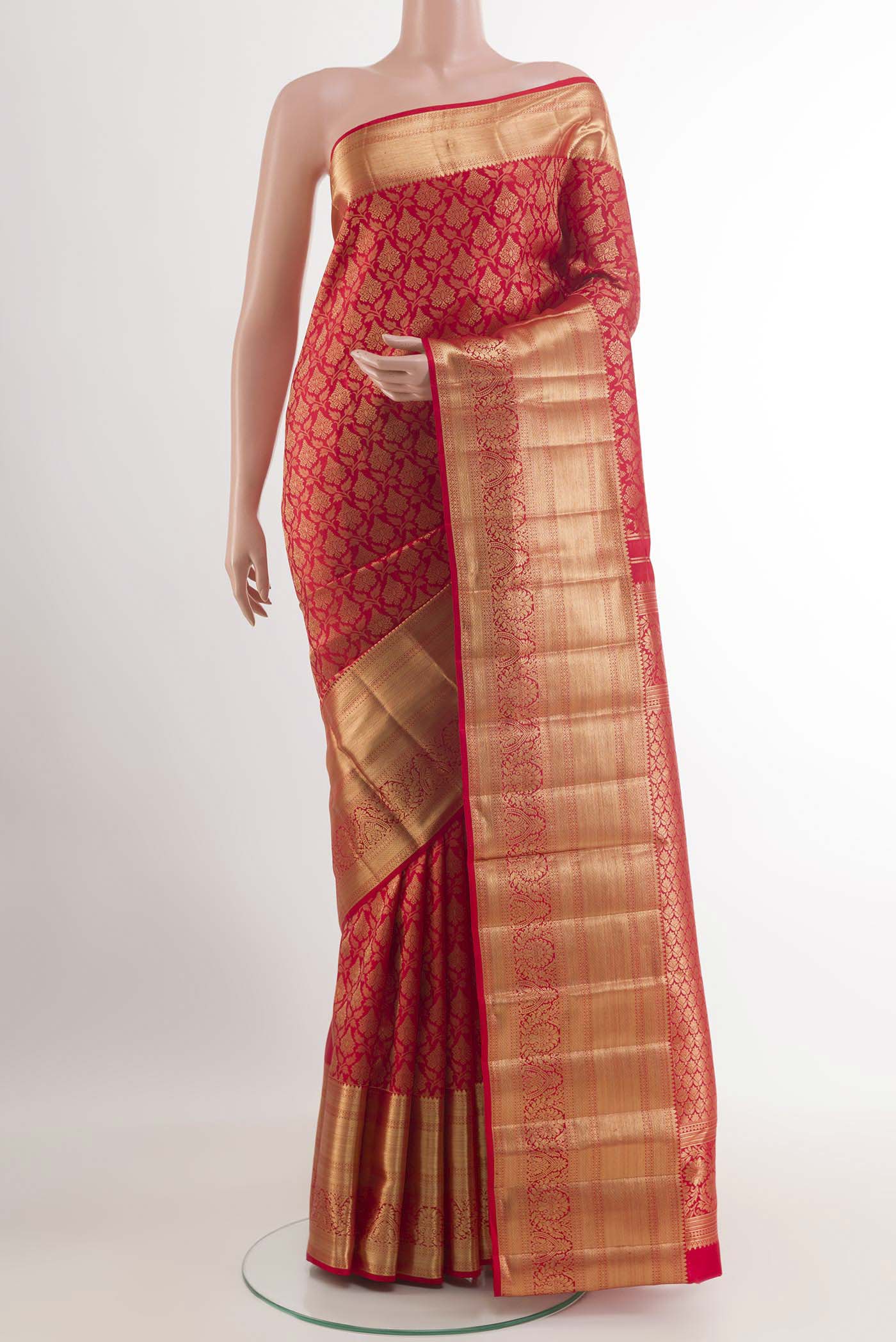 Red Kanchipuram Silk Saree