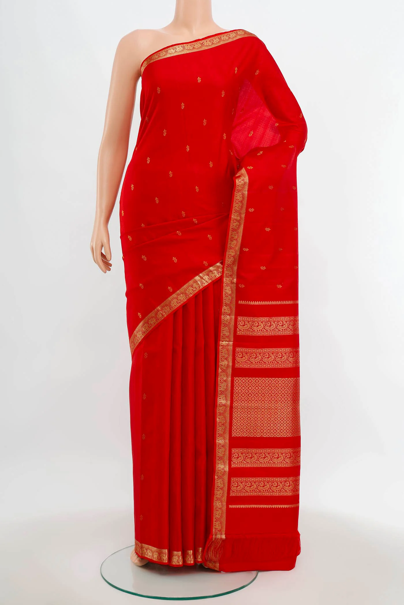 Red Kanchipuram Silk Saree