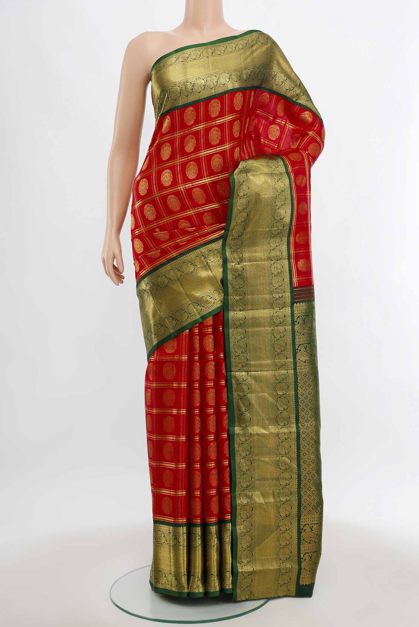 Red Kanchipuram Silk Saree