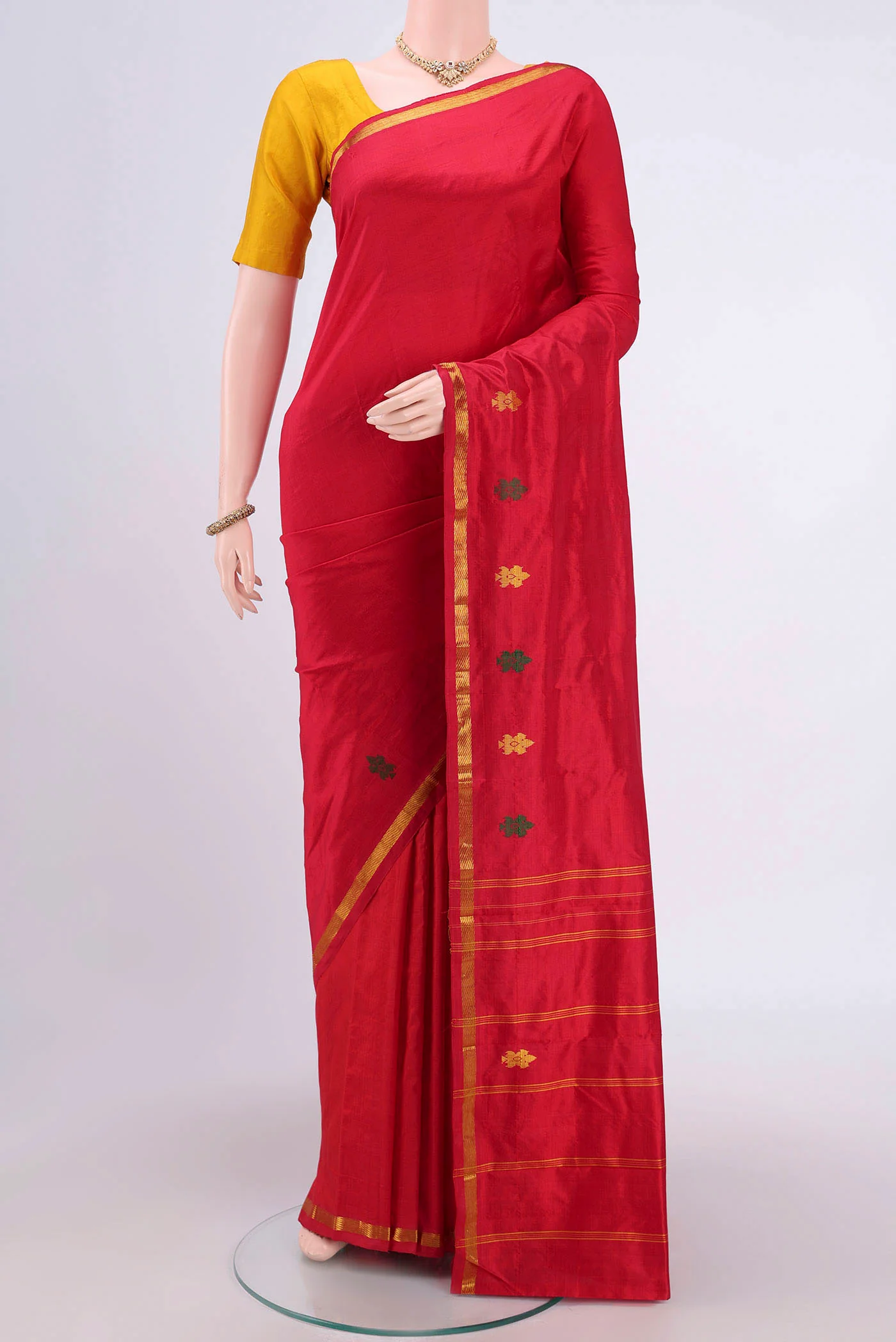 Red Kanchipuram Silk Saree
