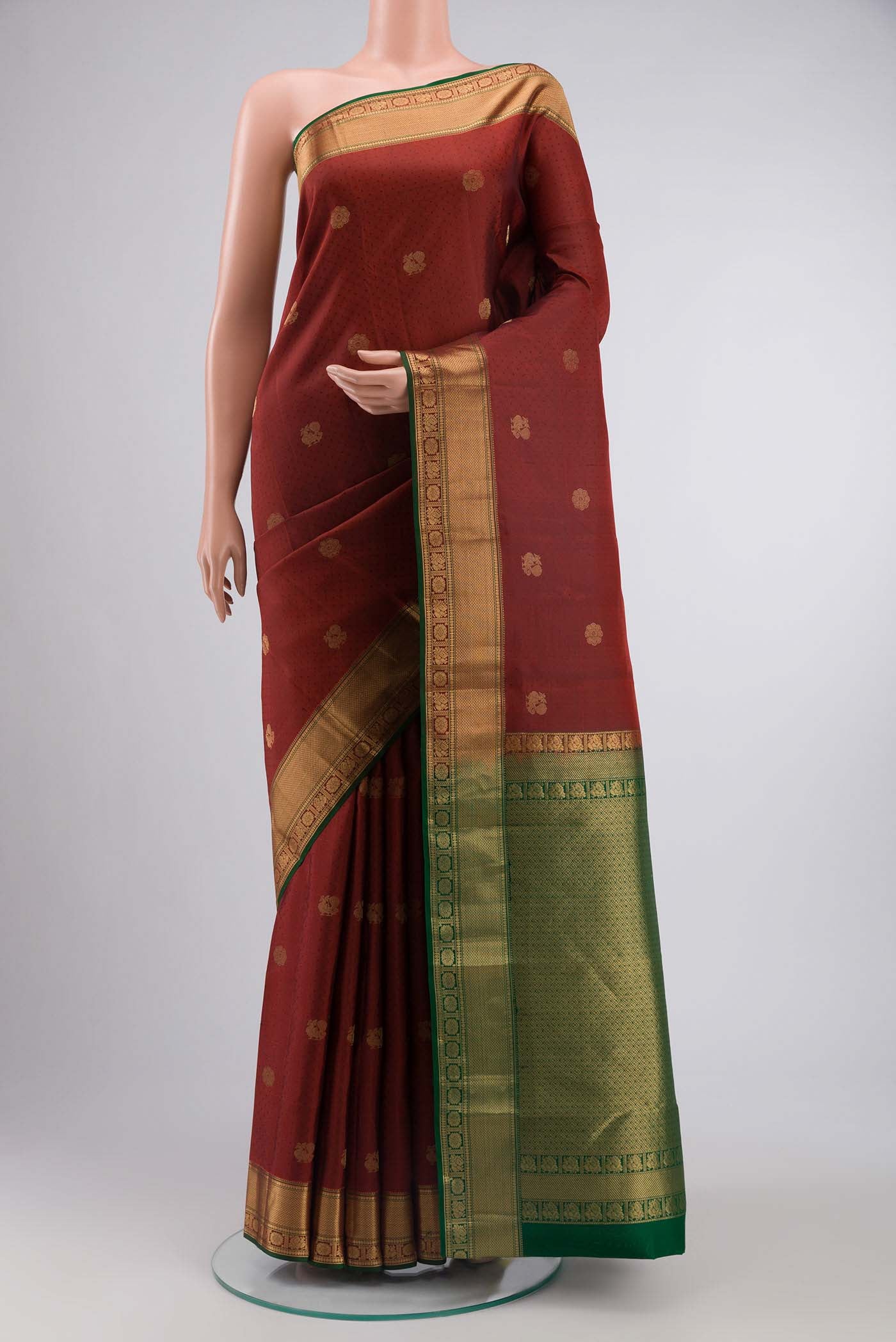 Red Kanchipuram Silk Saree
