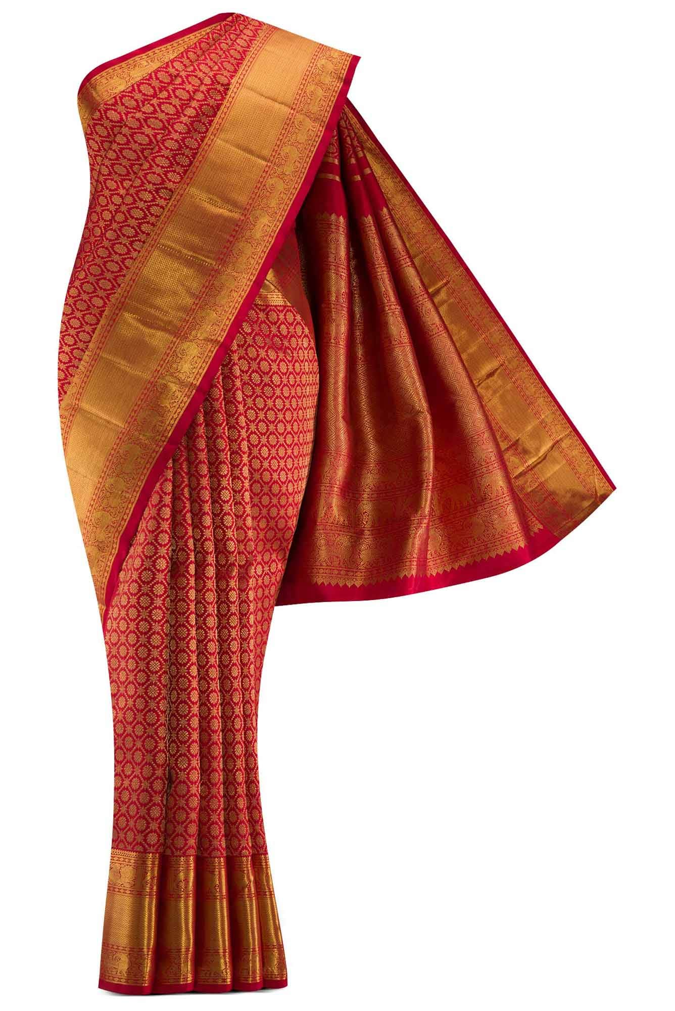 Red Kanjivaram Silk Saree