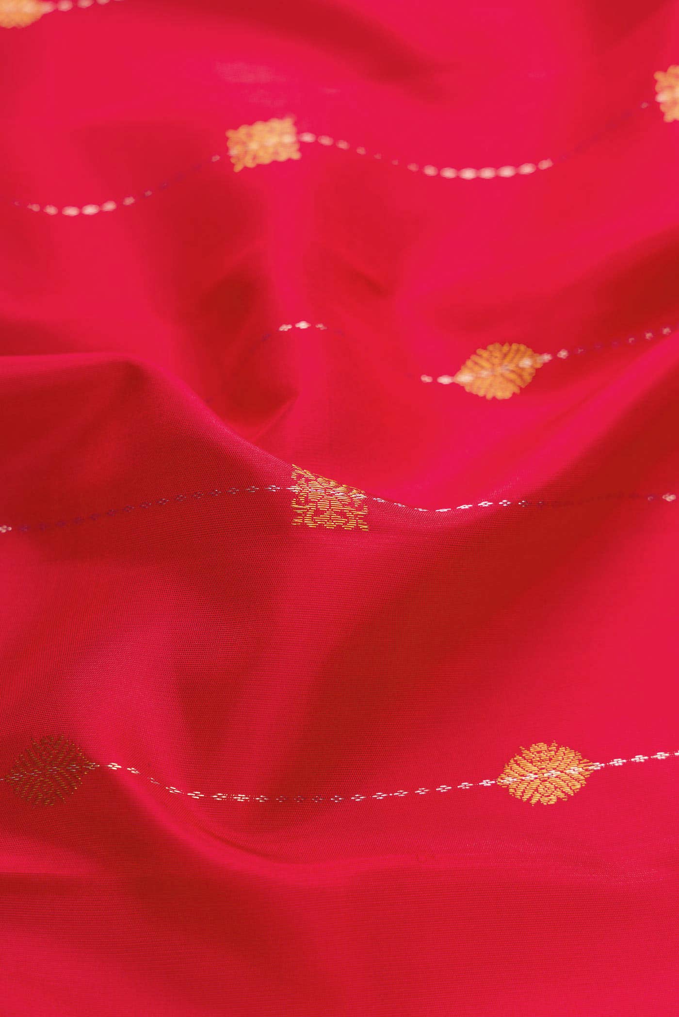 Red Kanchipuram Silk Saree - Image 3