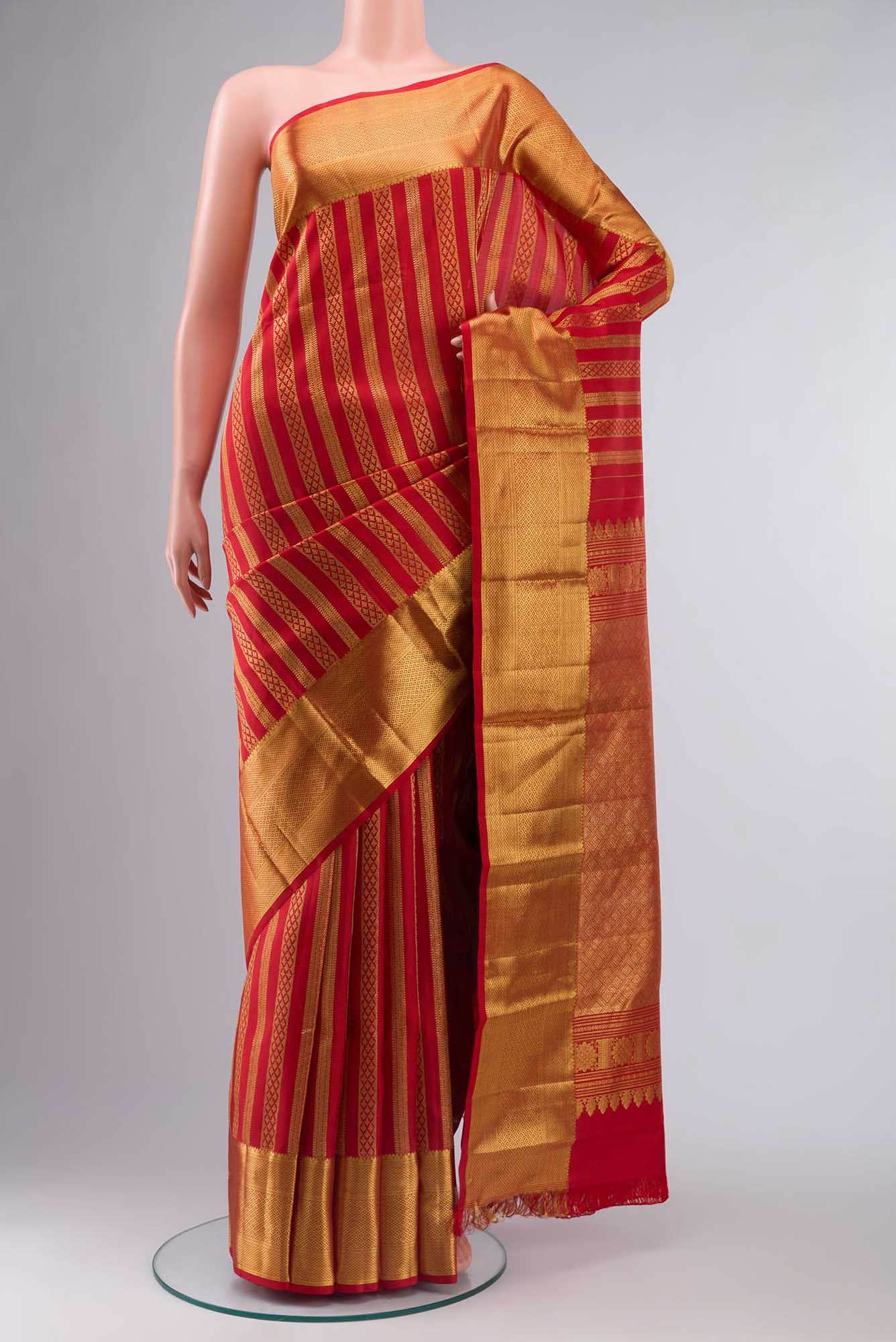 Red Kanjivaram Silk Saree