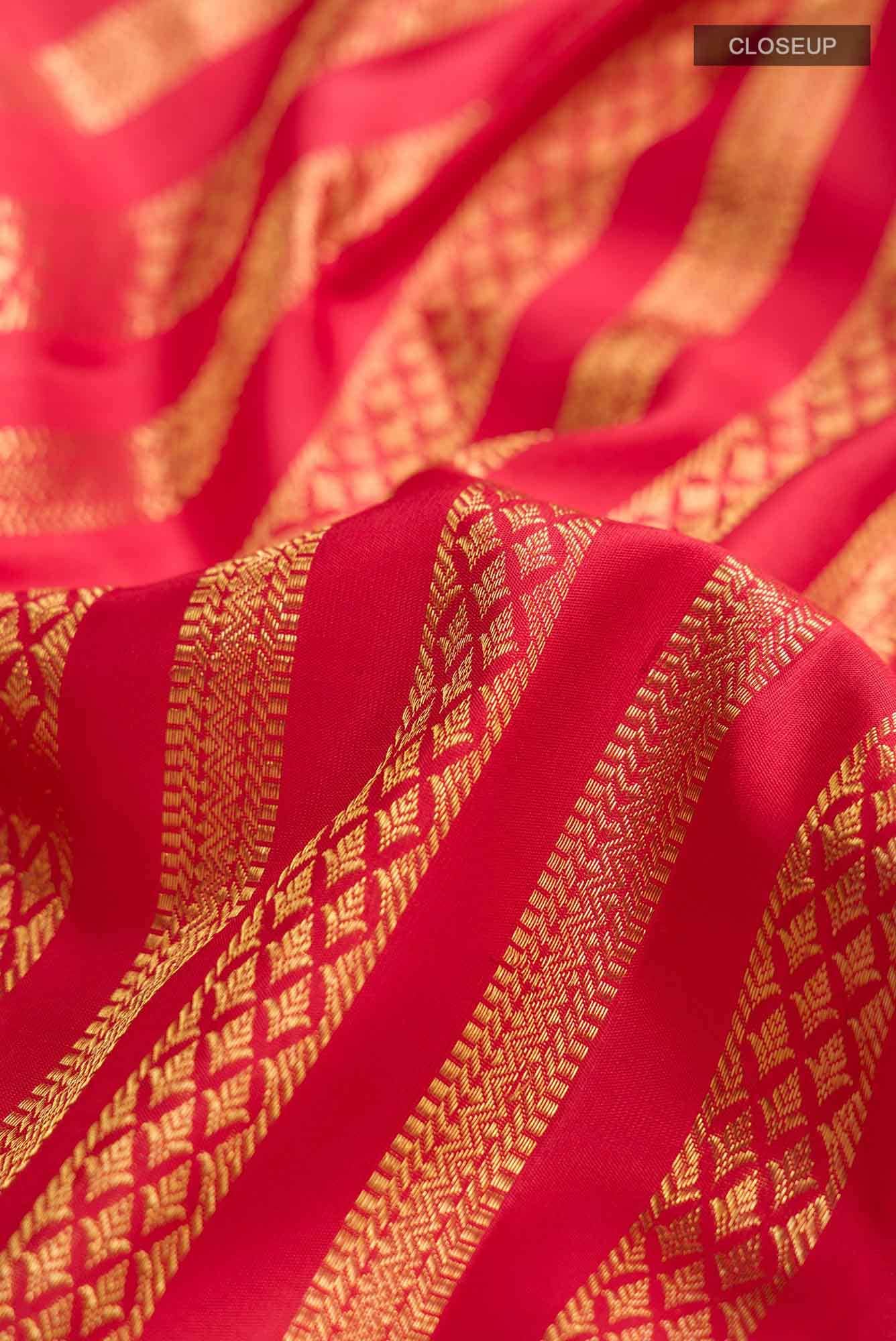 Red Kanjivaram Silk Saree - Image 3