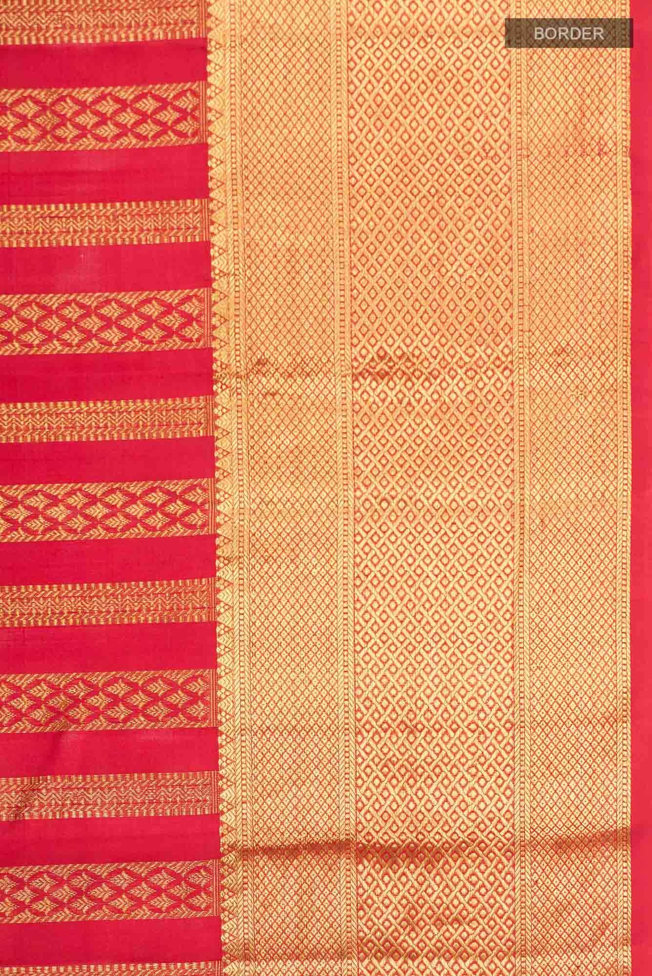 Red Kanjivaram Silk Saree - Image 5