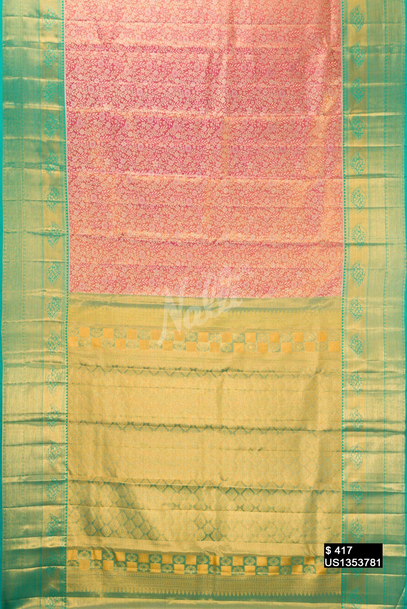 Red Kanchipuram Tissue Silk Saree