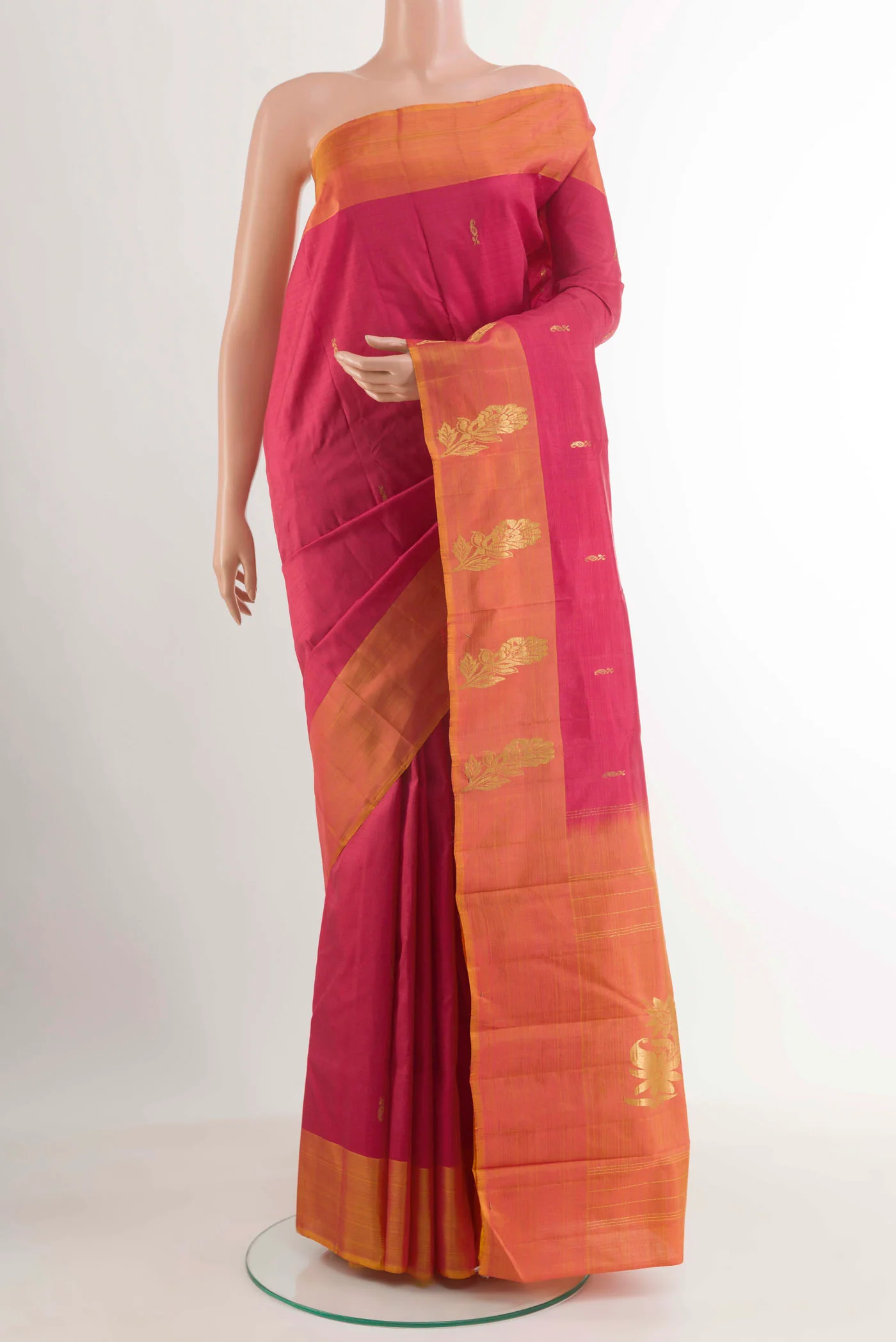 Pink Kanjivaram Silk Saree