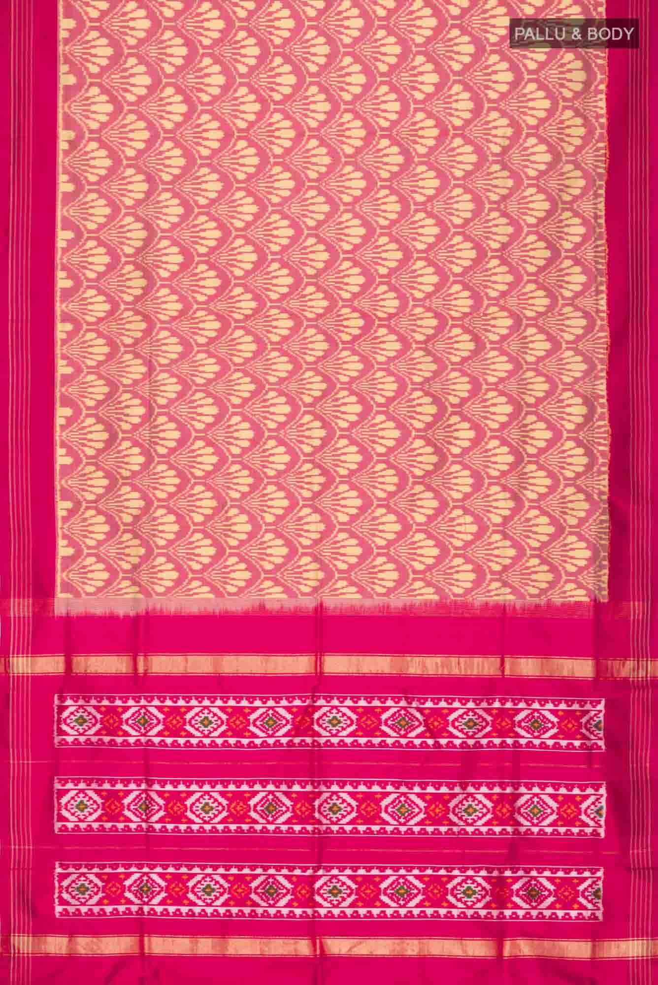 Red Pochampally Silk Saree - Image 4