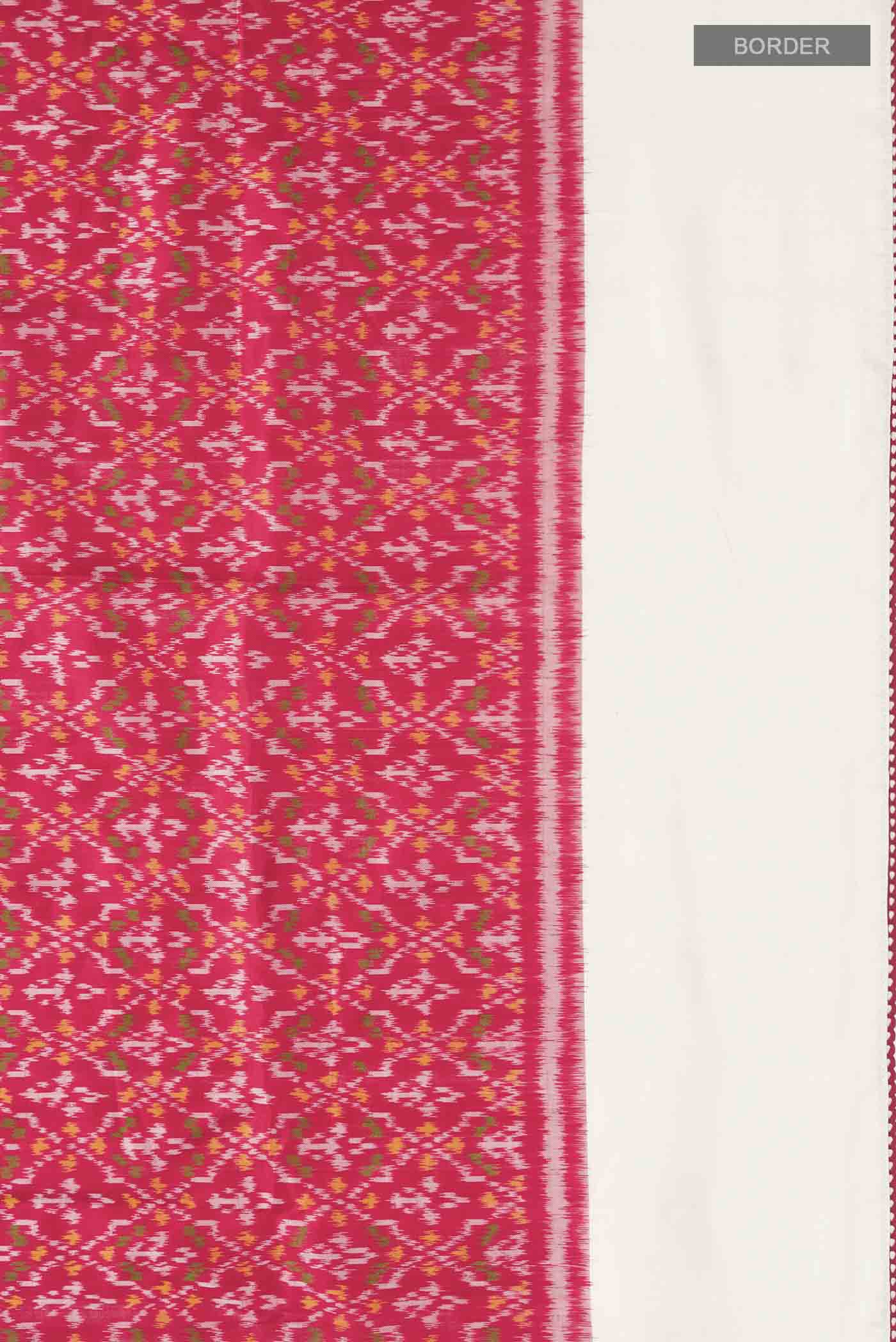 Red Rajkot Patola Silk Saree - Image 3