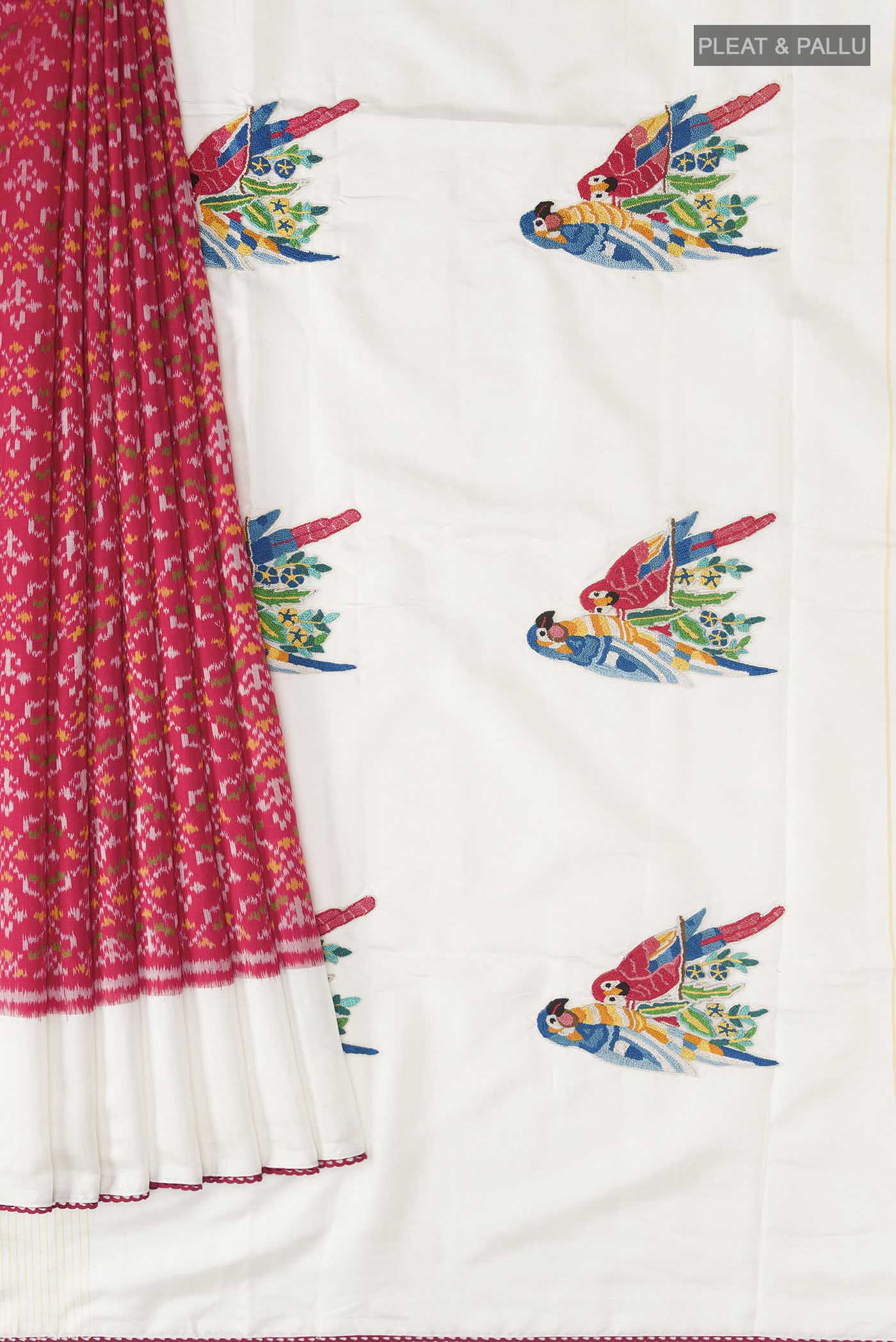 Red Rajkot Patola Silk Saree - Image 4