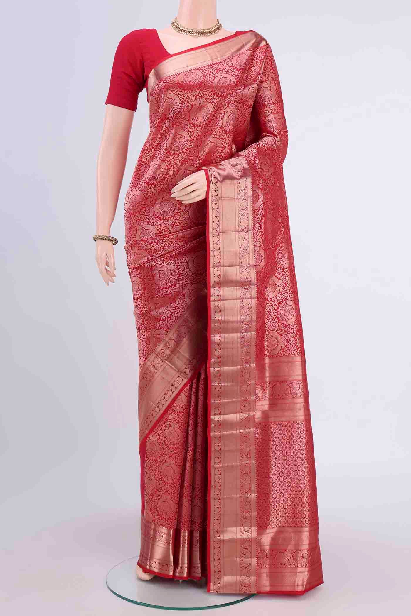 Red Soft Silk Saree