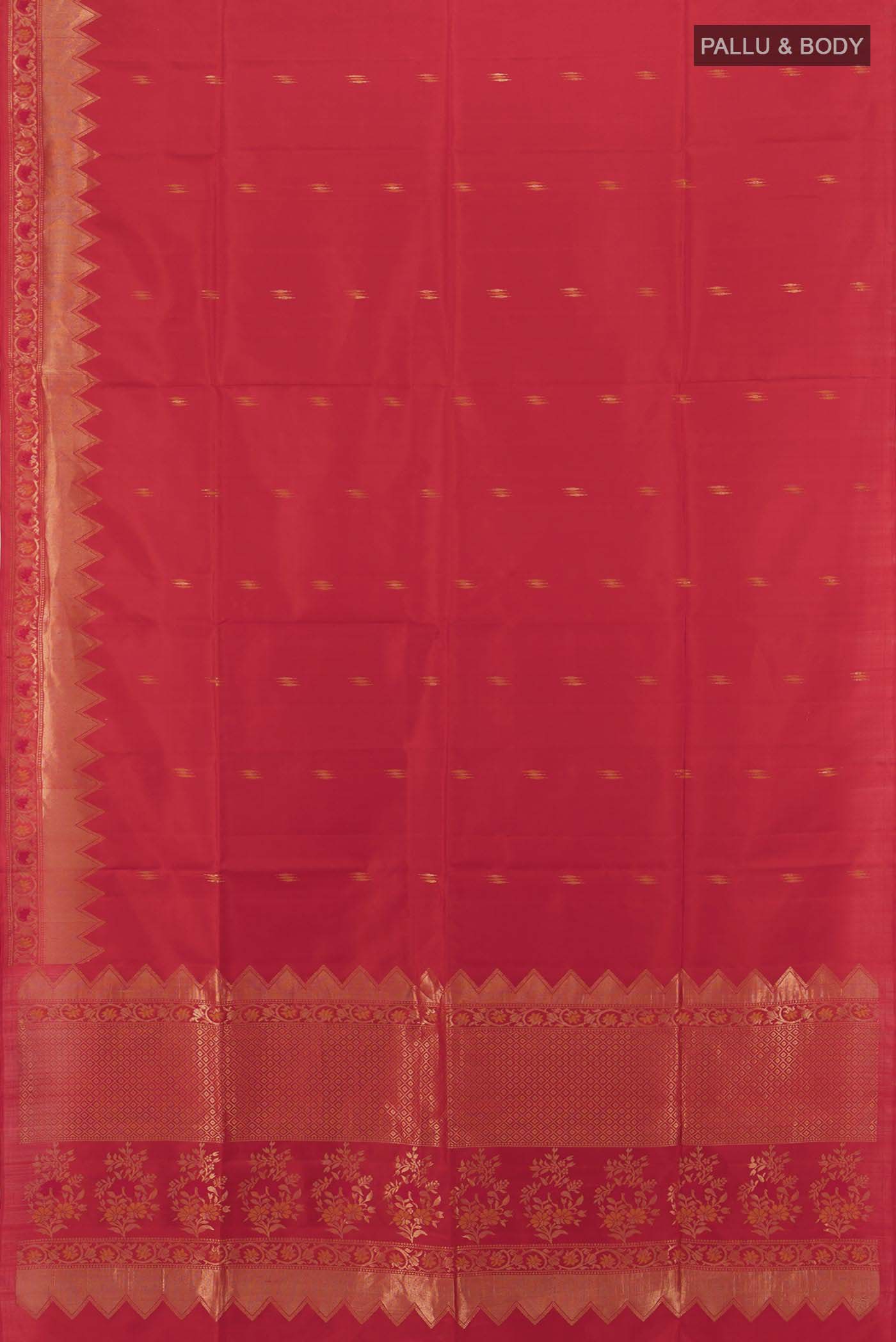 Red Soft Silk Saree - Image 5