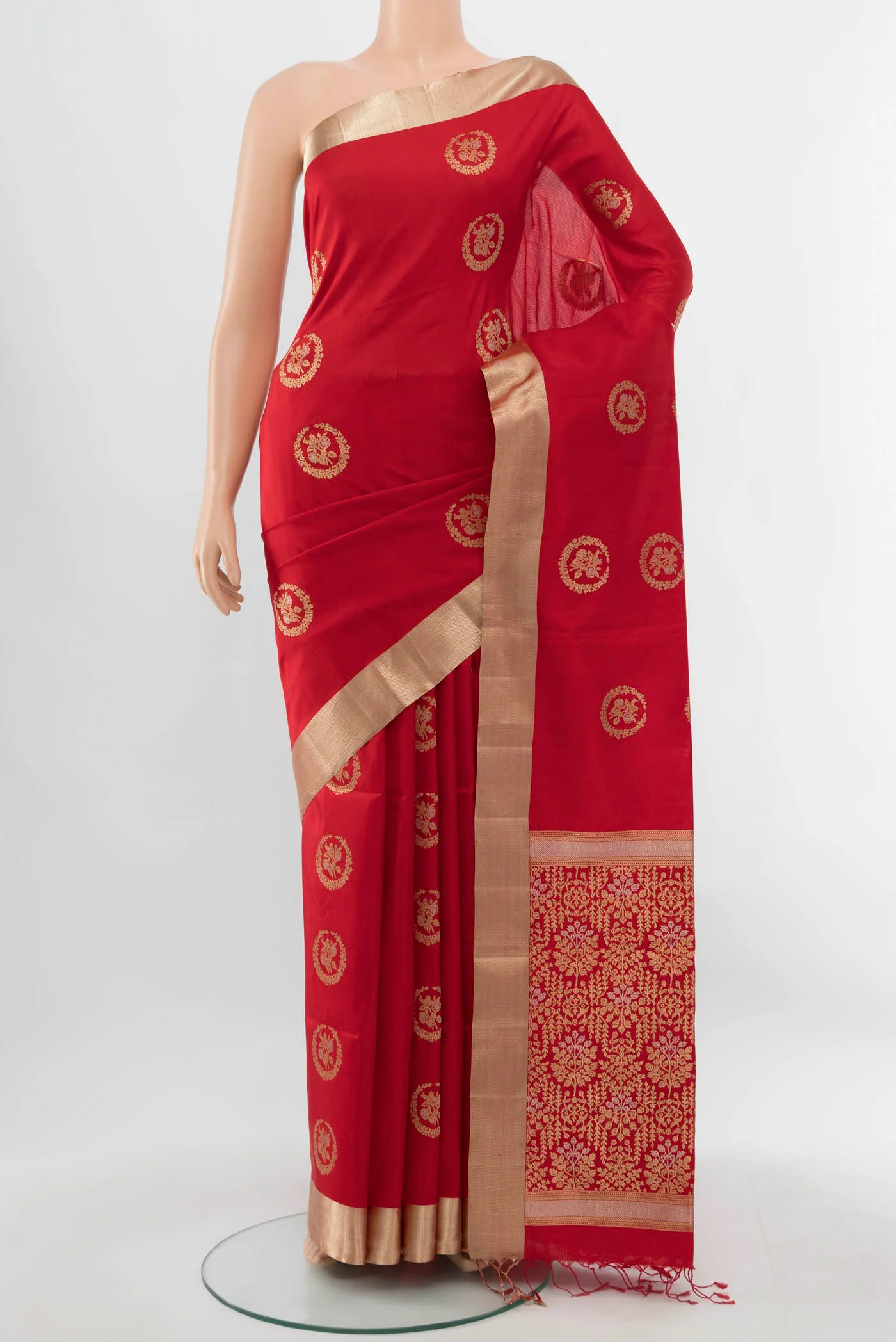 Red Soft Silk Saree