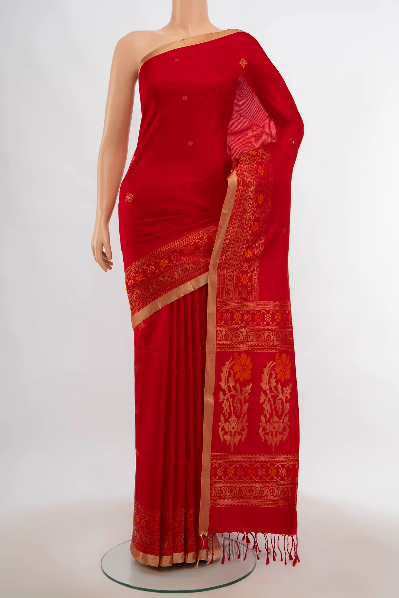 Red Soft Silk Saree