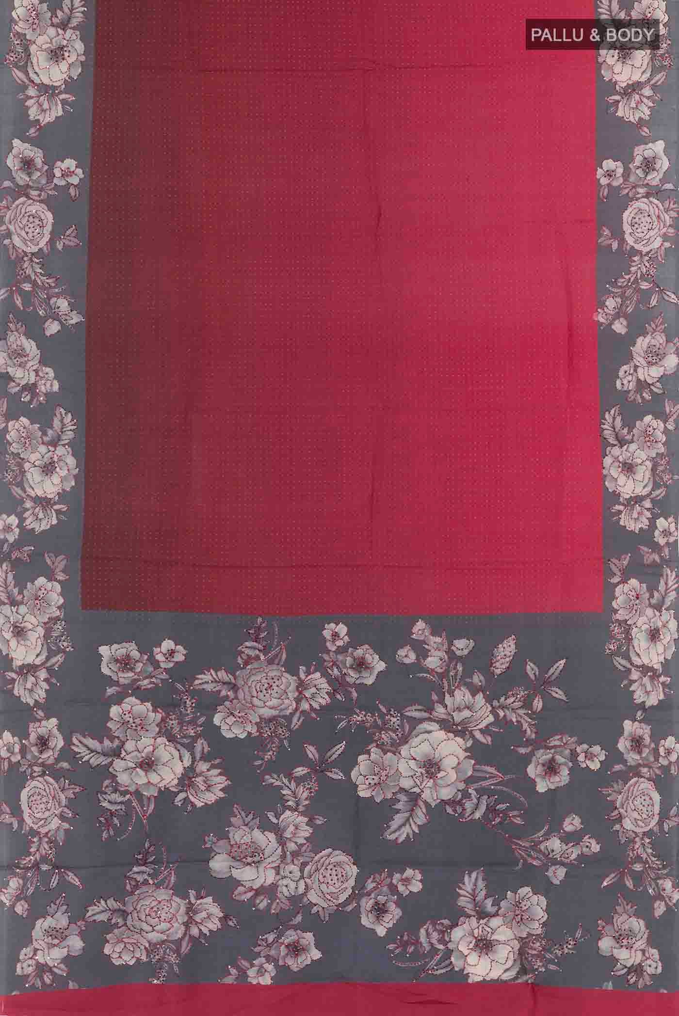 Multi Color Tussar Silk Saree - Image 3