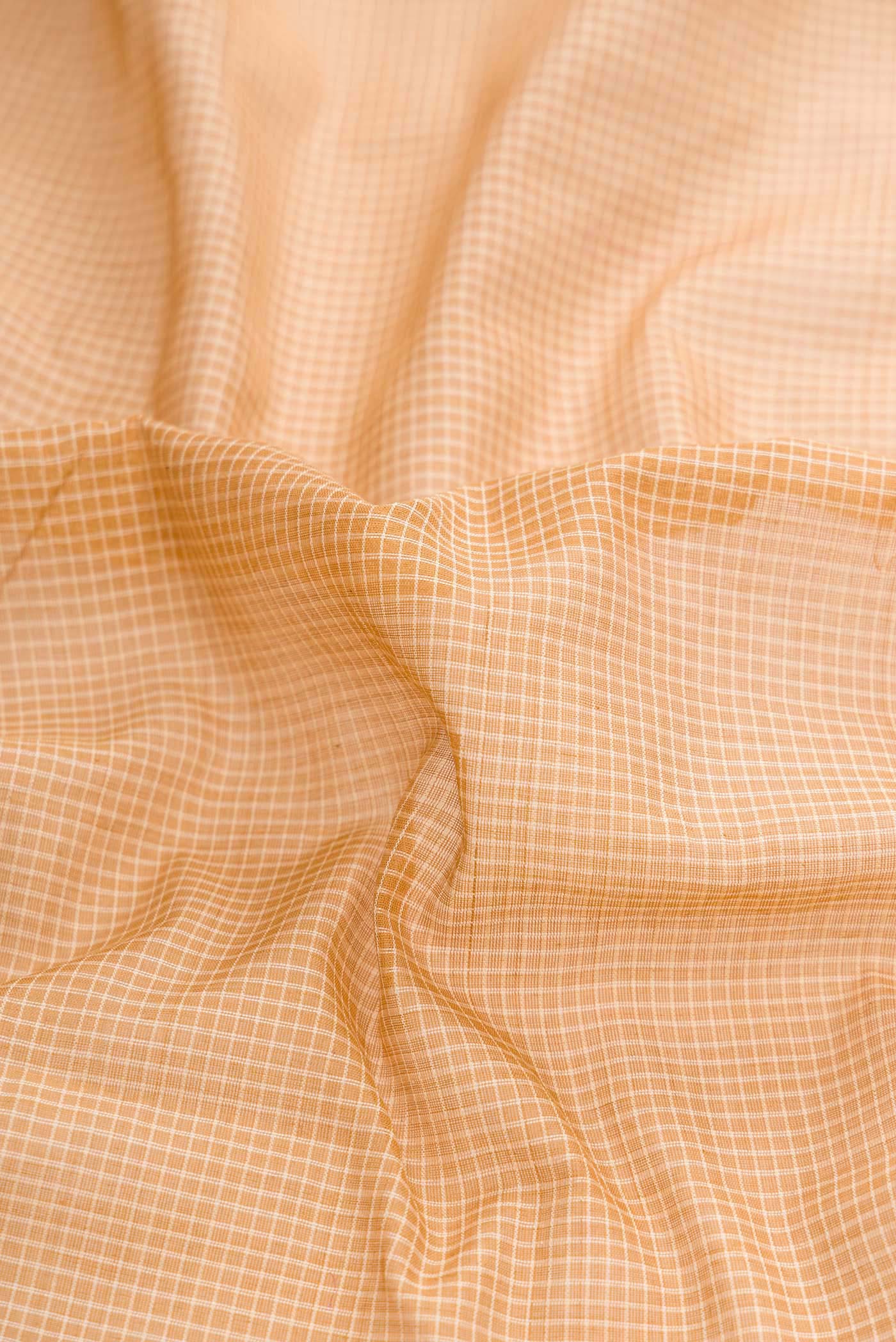 Rose Gold Dual Tone Gadwal cotton Saree - Image 2