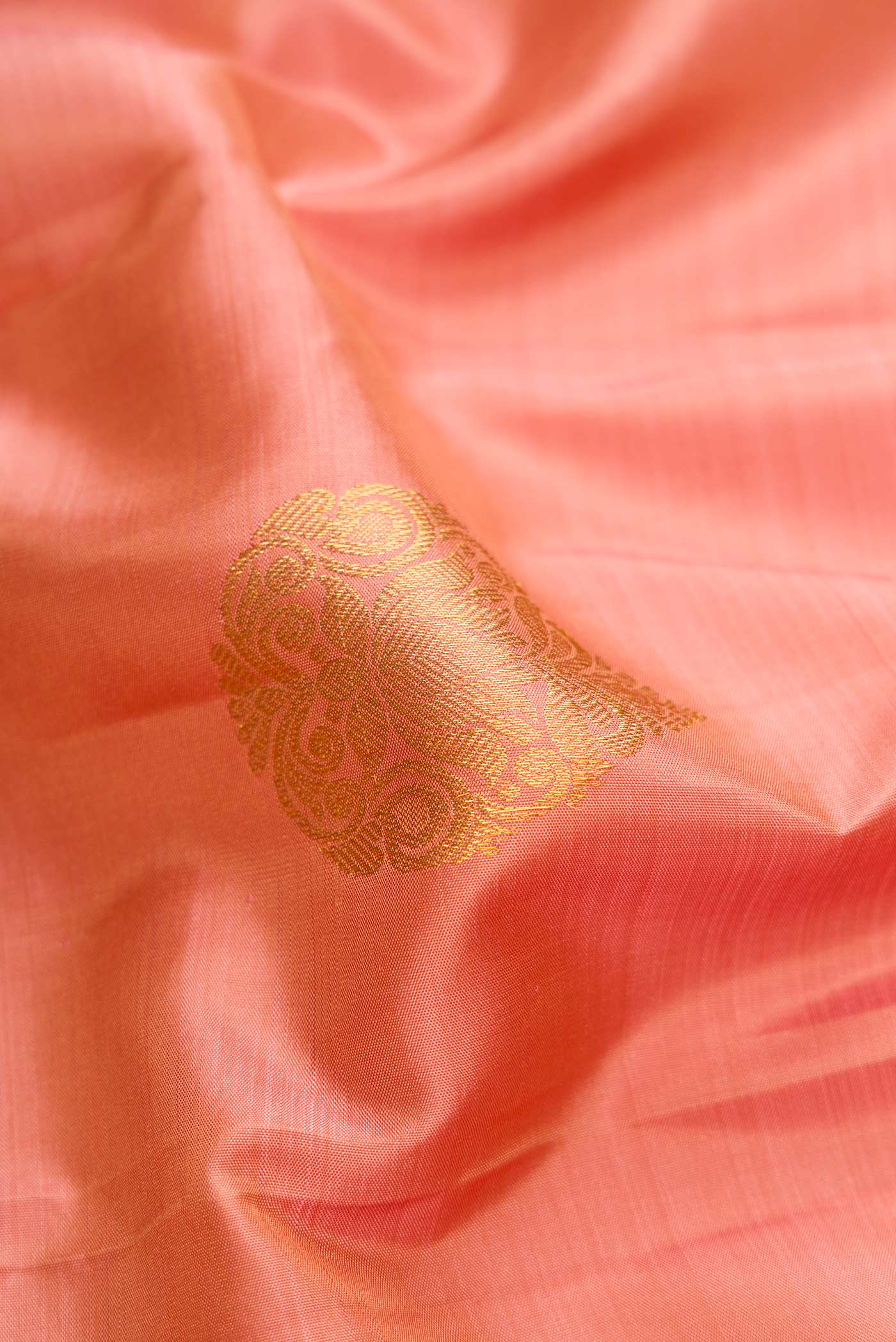 Peach Kanjivaram Silk Saree - Image 2