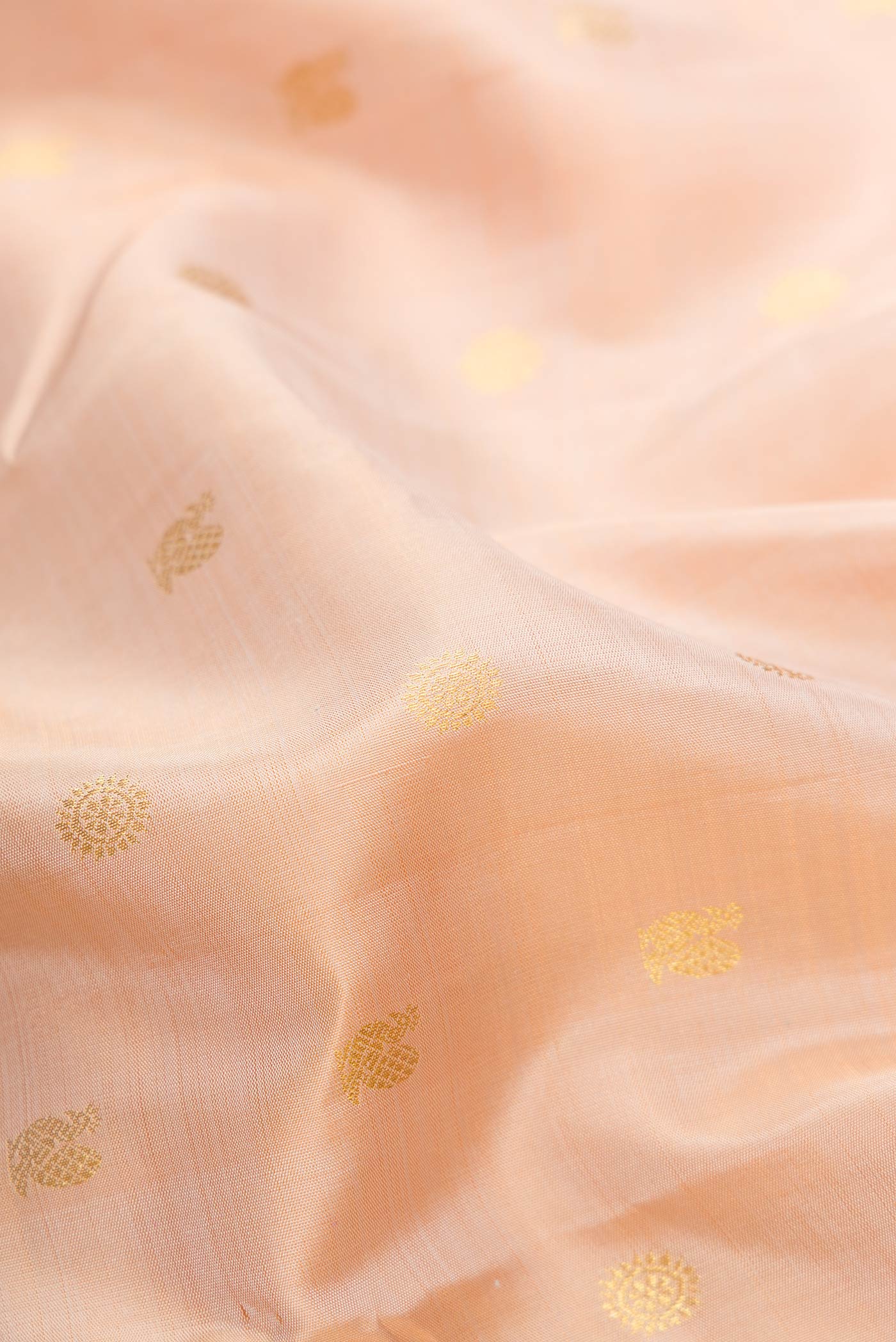 Sandal Kanjivaram Silk Saree - Image 2