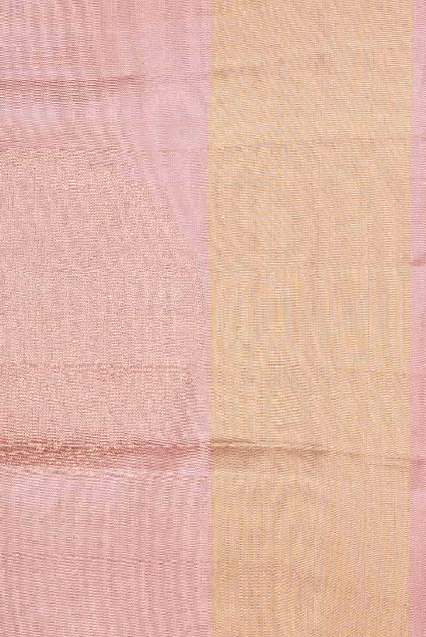 Rose Gold Soft Silk Saree - Image 3