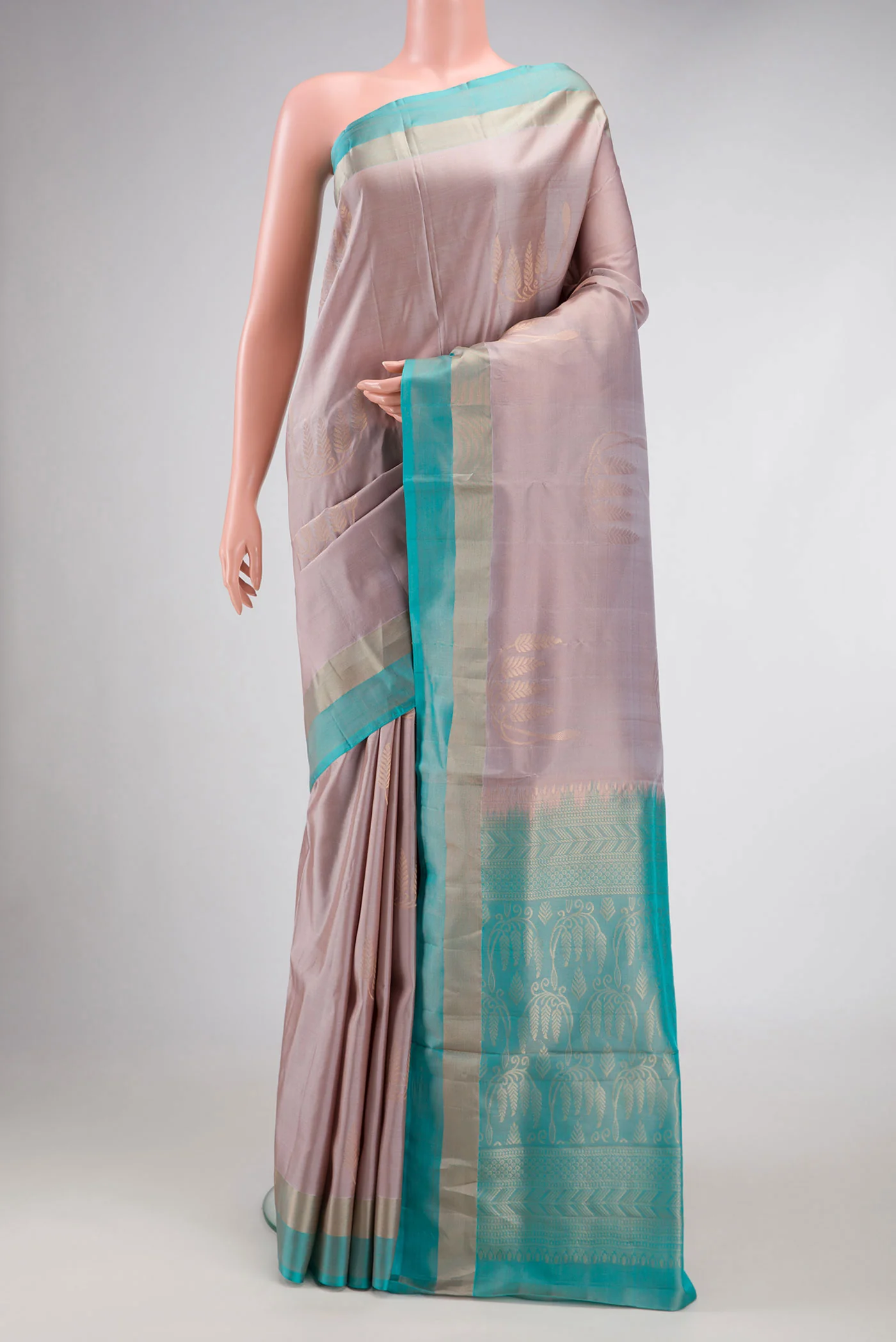 Rose Gold Soft Silk Saree