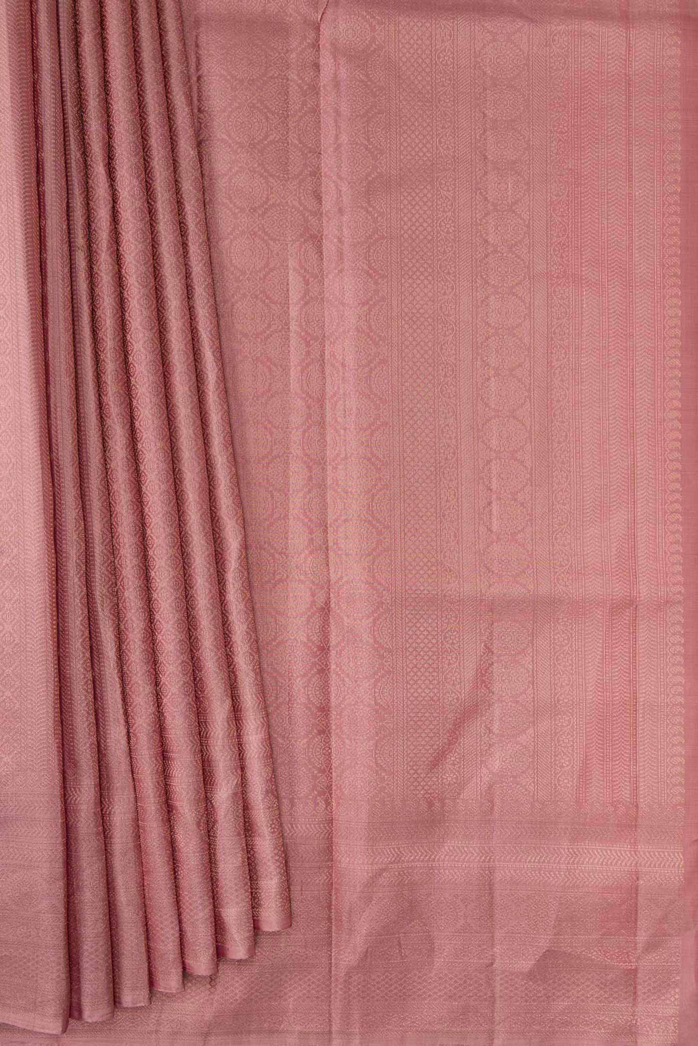Mauve Soft Silk Saree - Image 4