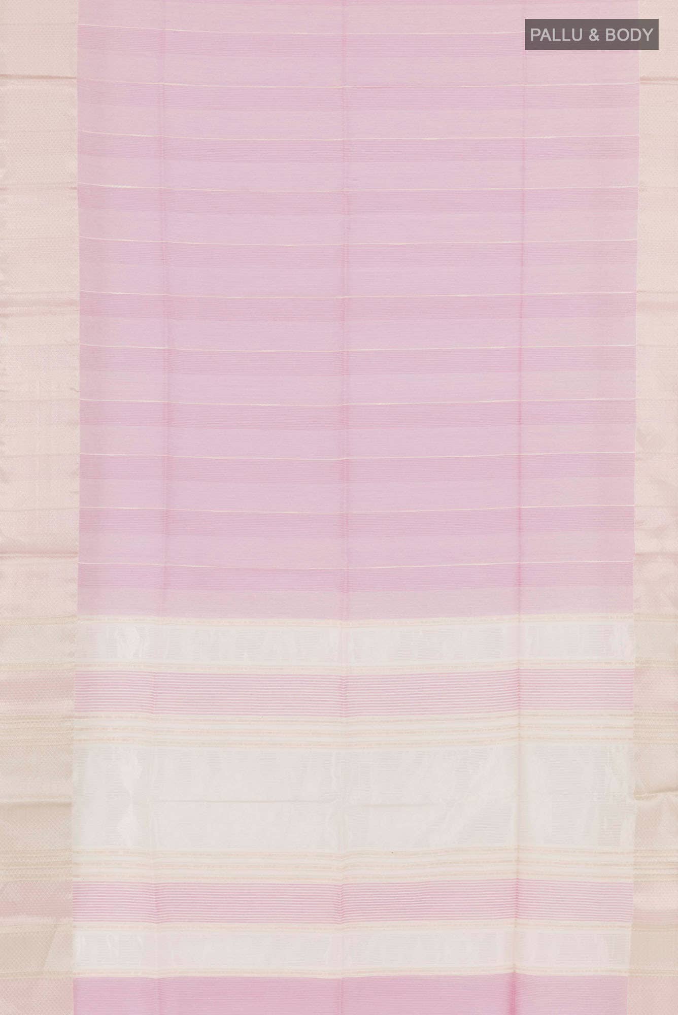 Rose pink Blended Maheshwari Silk Cotton Saree - Image 2