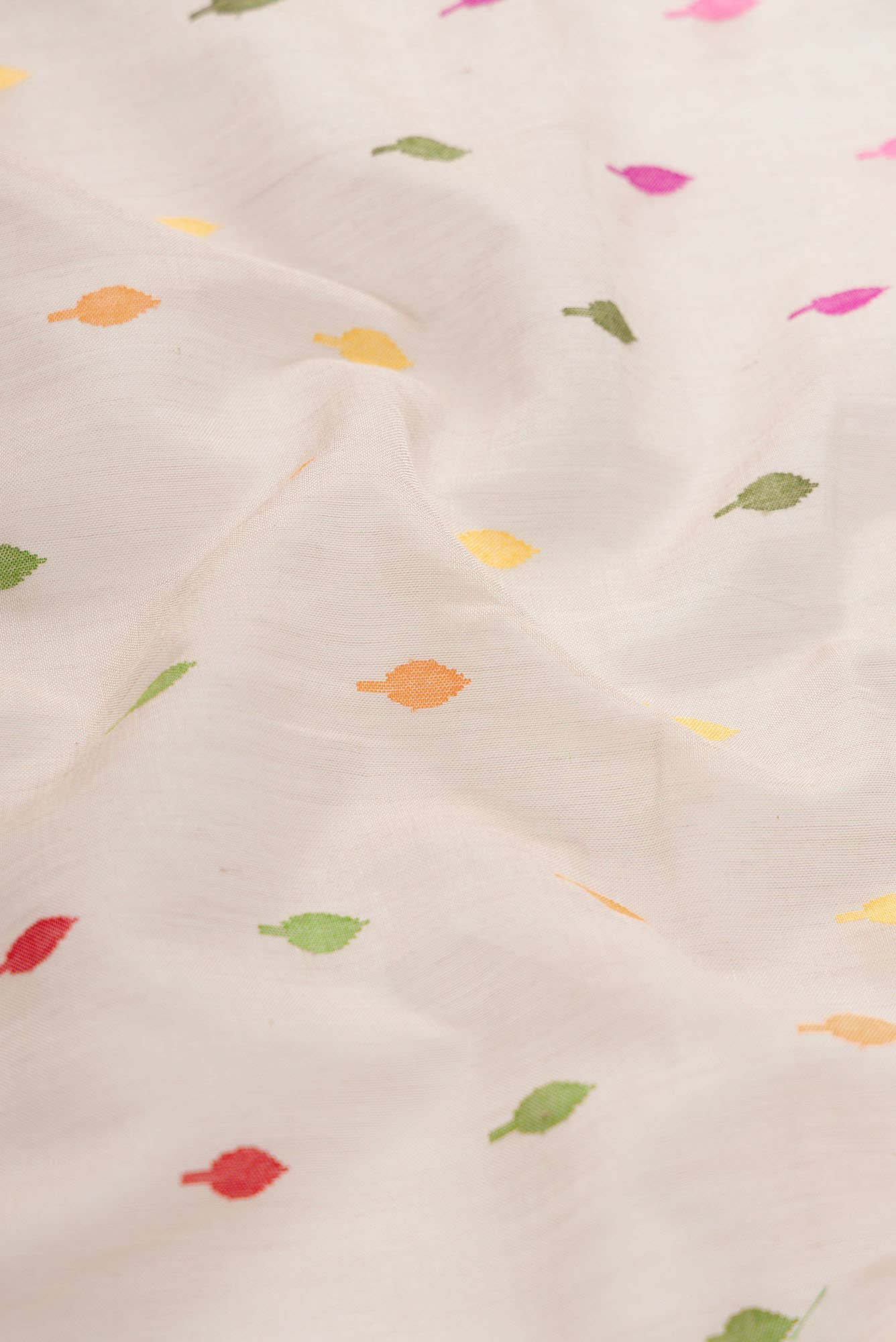 Pure Silk Pure Zari Rose pink Dual Tone Banarasi Cotton Saree - Image 3