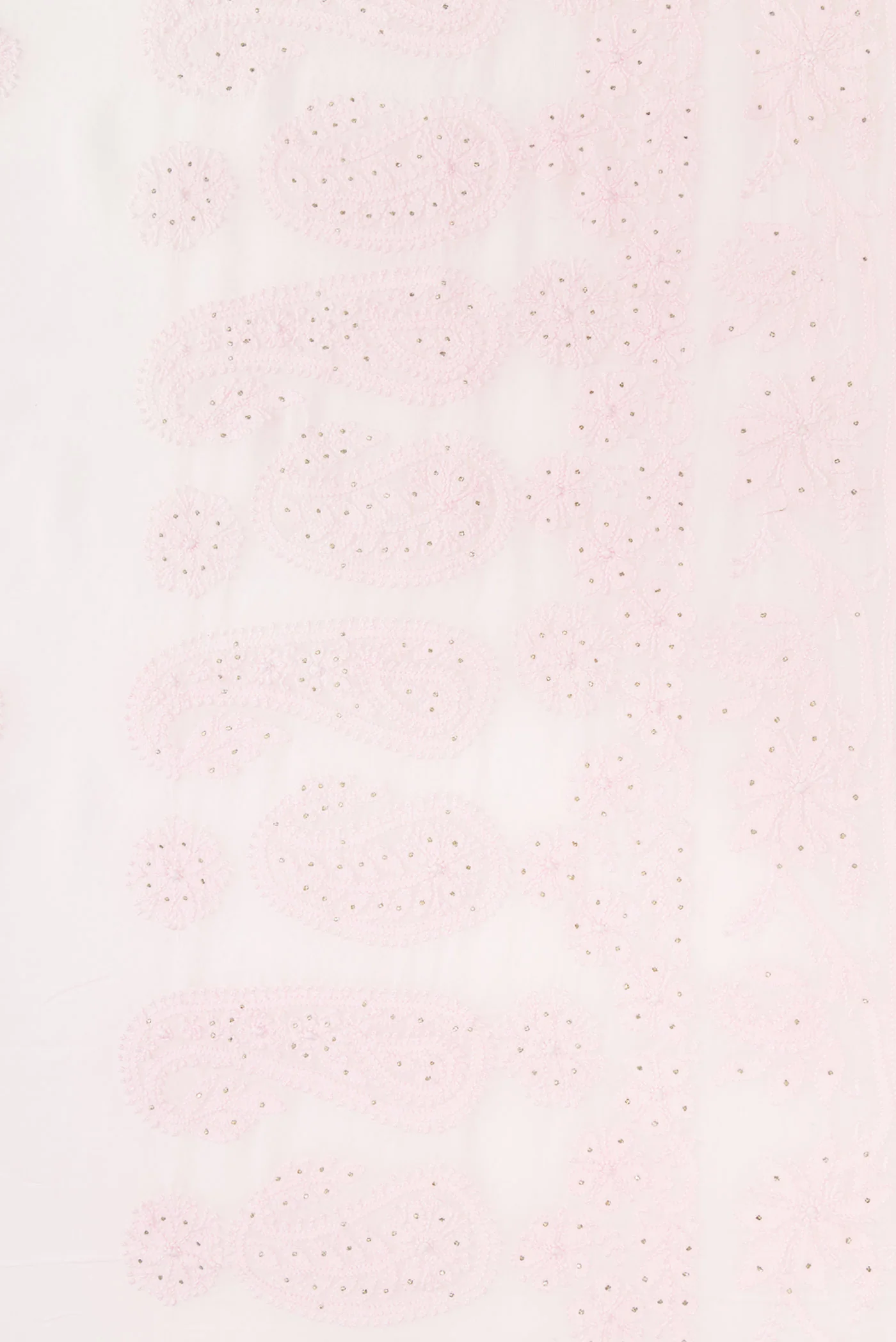 Rose pink Chikankari Georgette Saree - Image 3