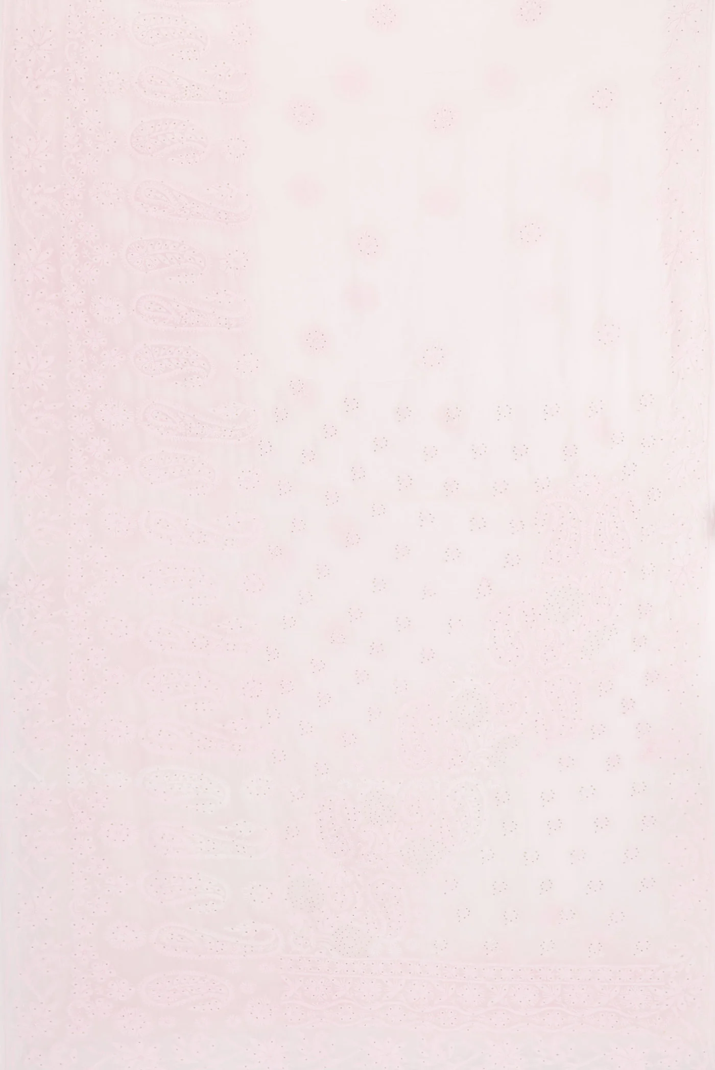 Rose pink Chikankari Georgette Saree - Image 6