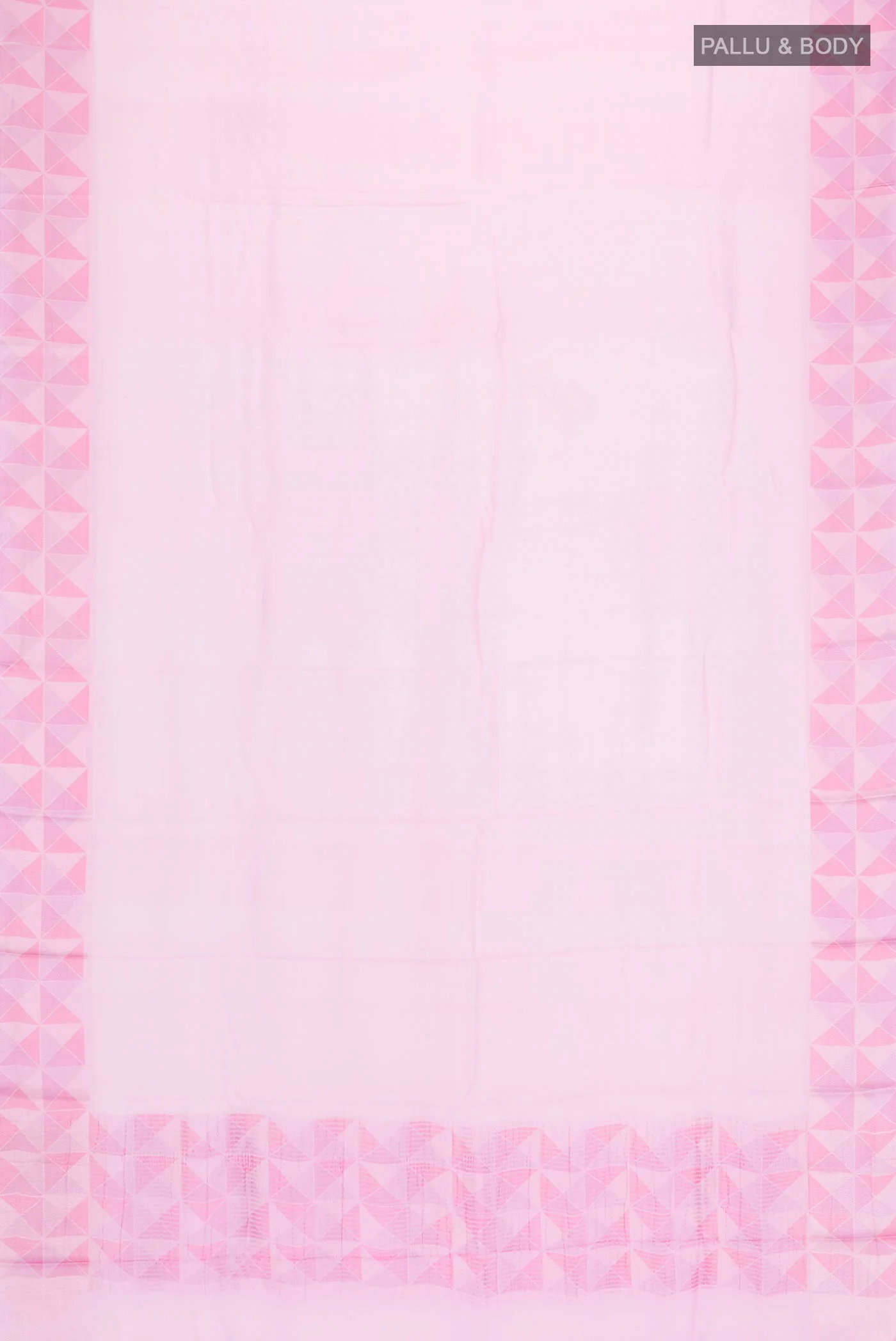 Rose pink Mysore Chiffon Saree - Image 5