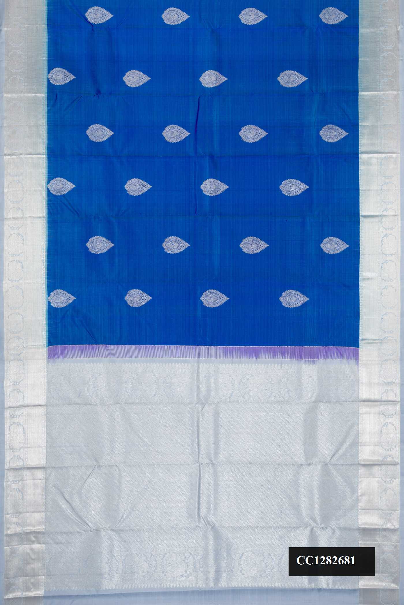 Royal Blue Dual Tone Kanchipuram Silk Saree