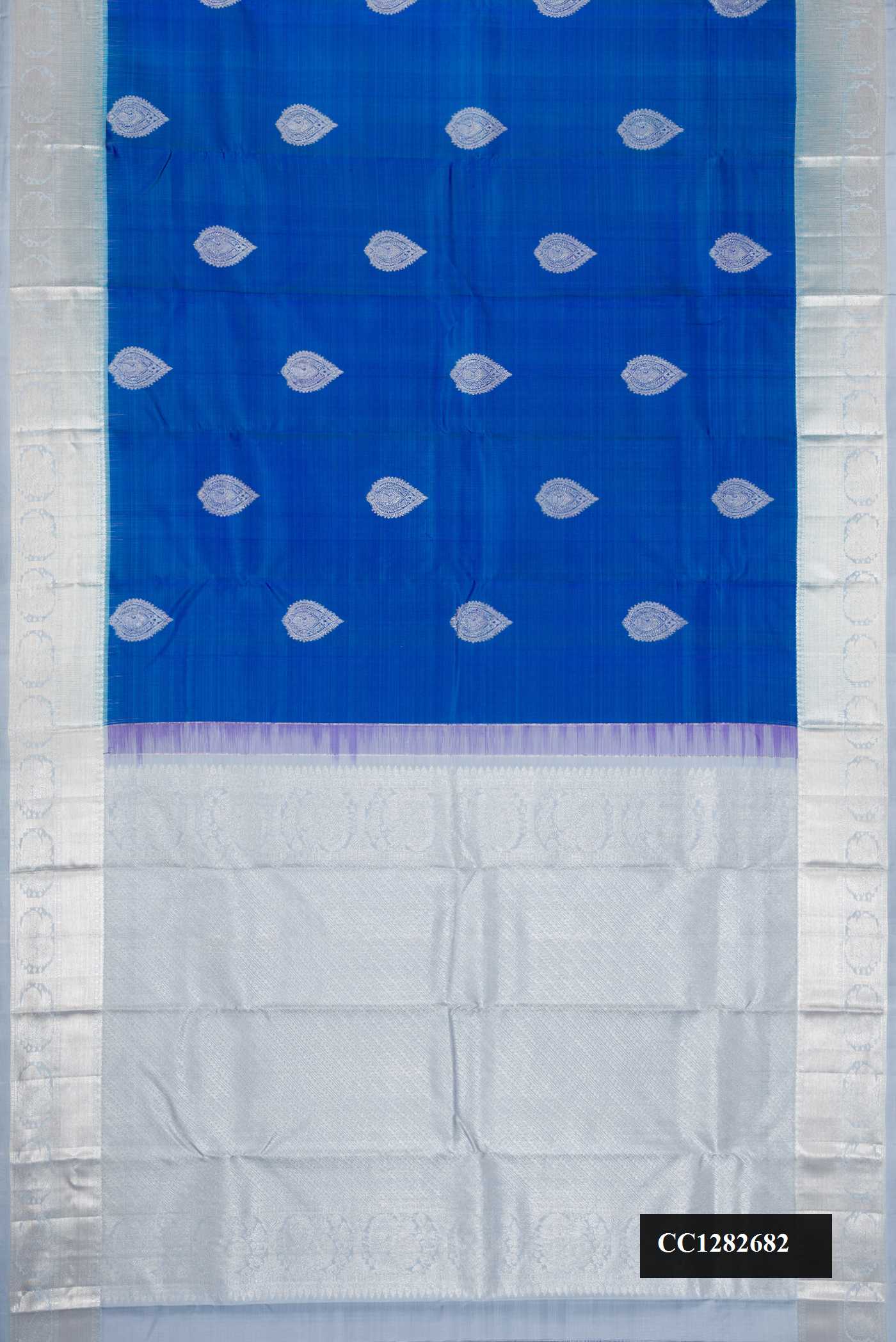 Royal Blue Dual Tone Kanchipuram Silk Saree