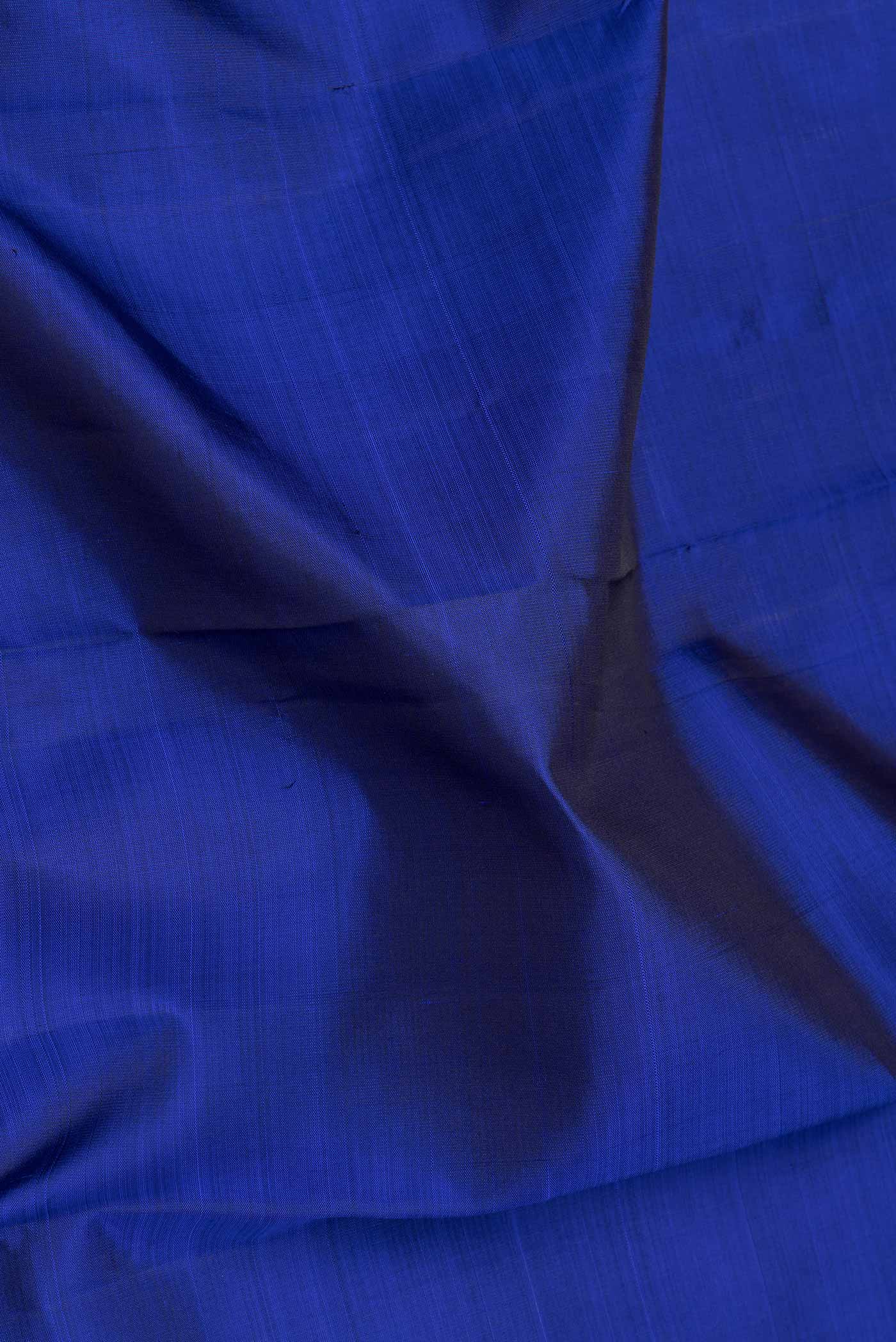 Royal Blue Dual Tone Kanjivaram Saree - Image 2