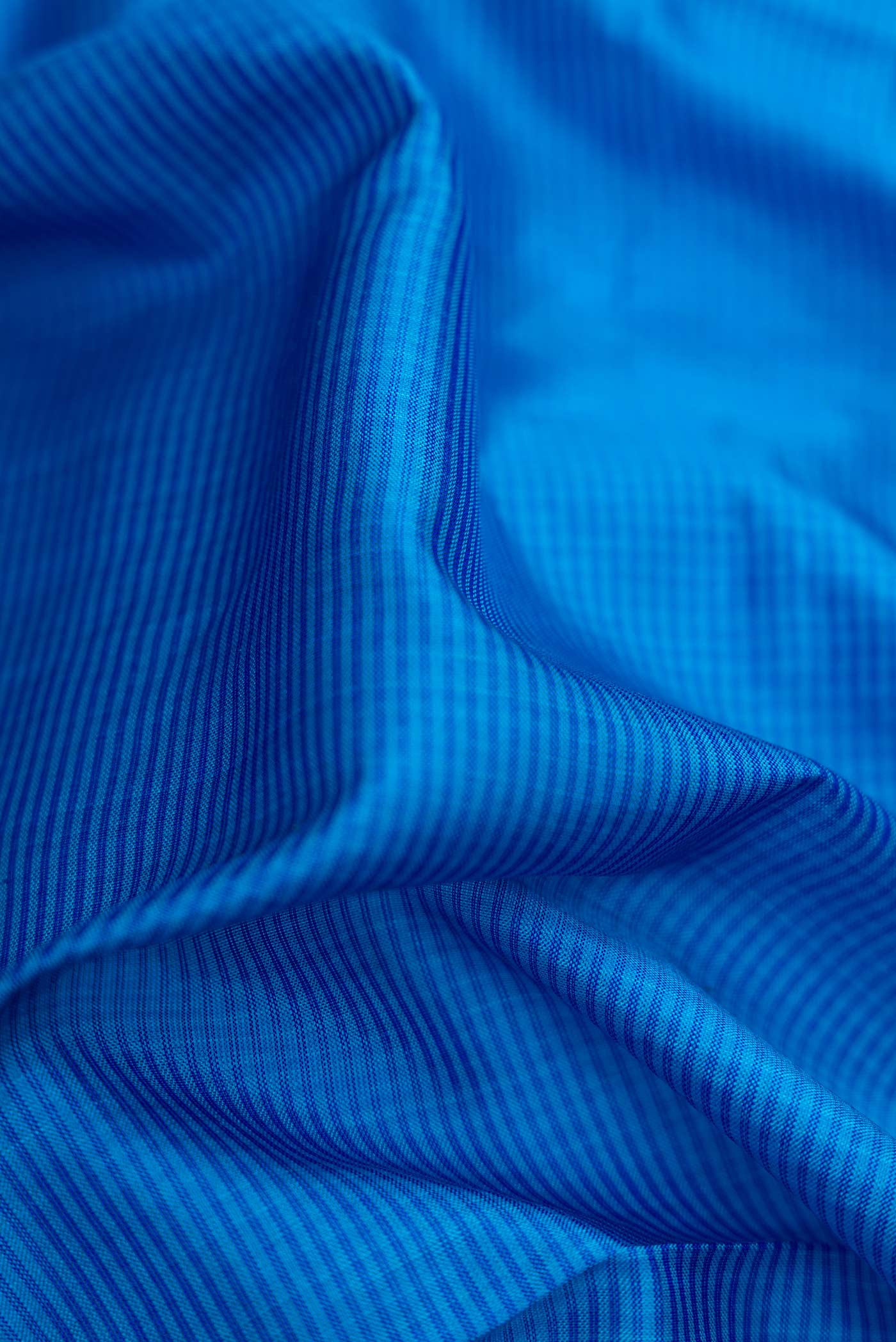 Royal Blue Maheshwari Silk Saree - Image 2