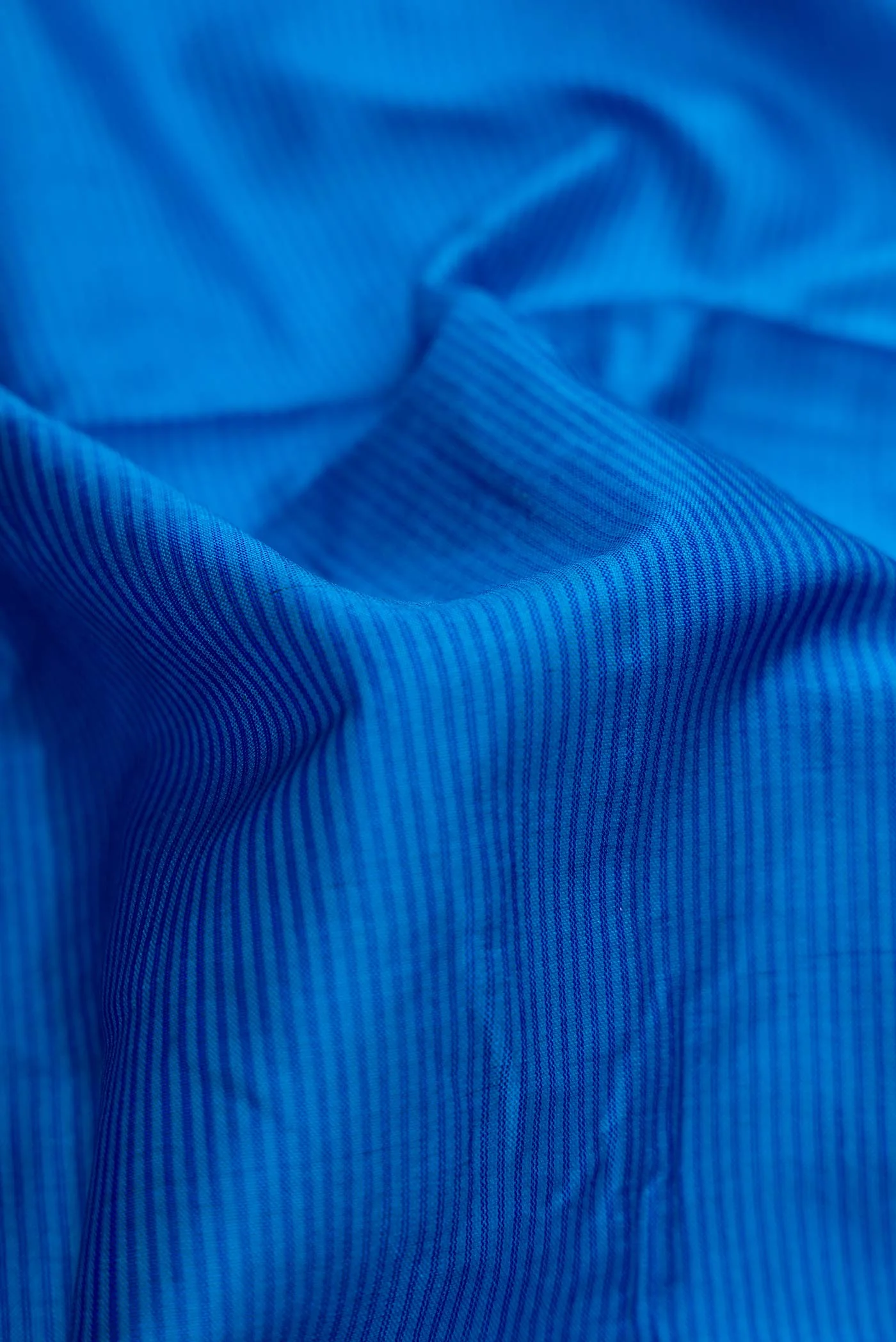 Royal Blue Maheshwari Silk Saree - Image 2