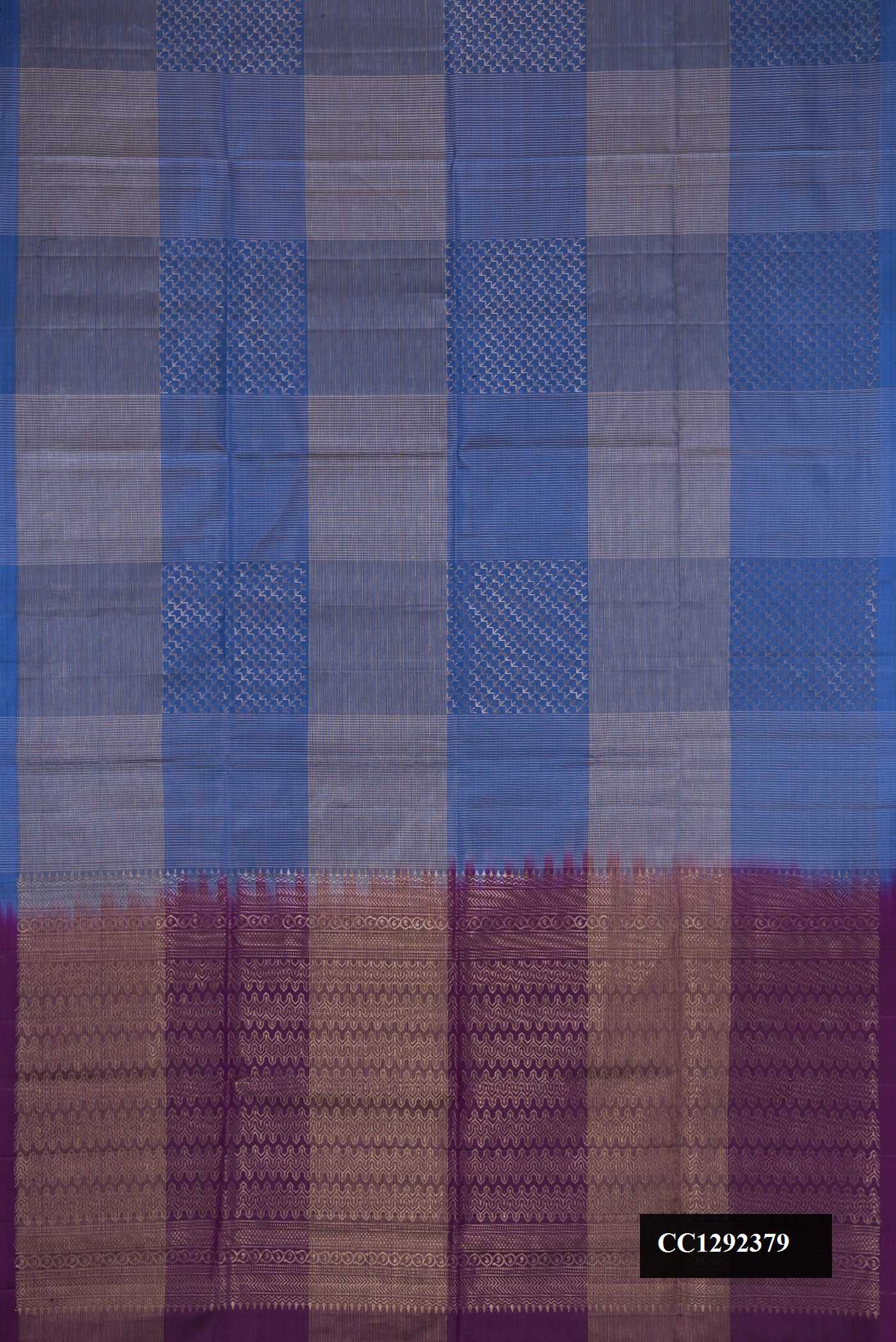 Royal Blue Dual Tone Soft Silk Saree