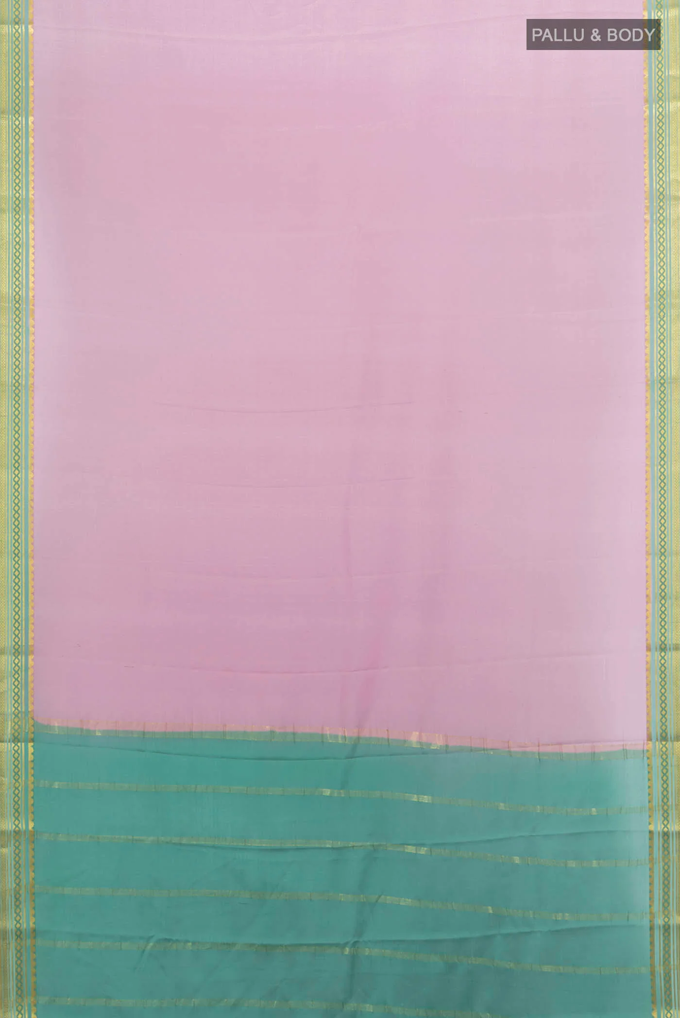Lavender Mysore Crepe Saree - Image 5