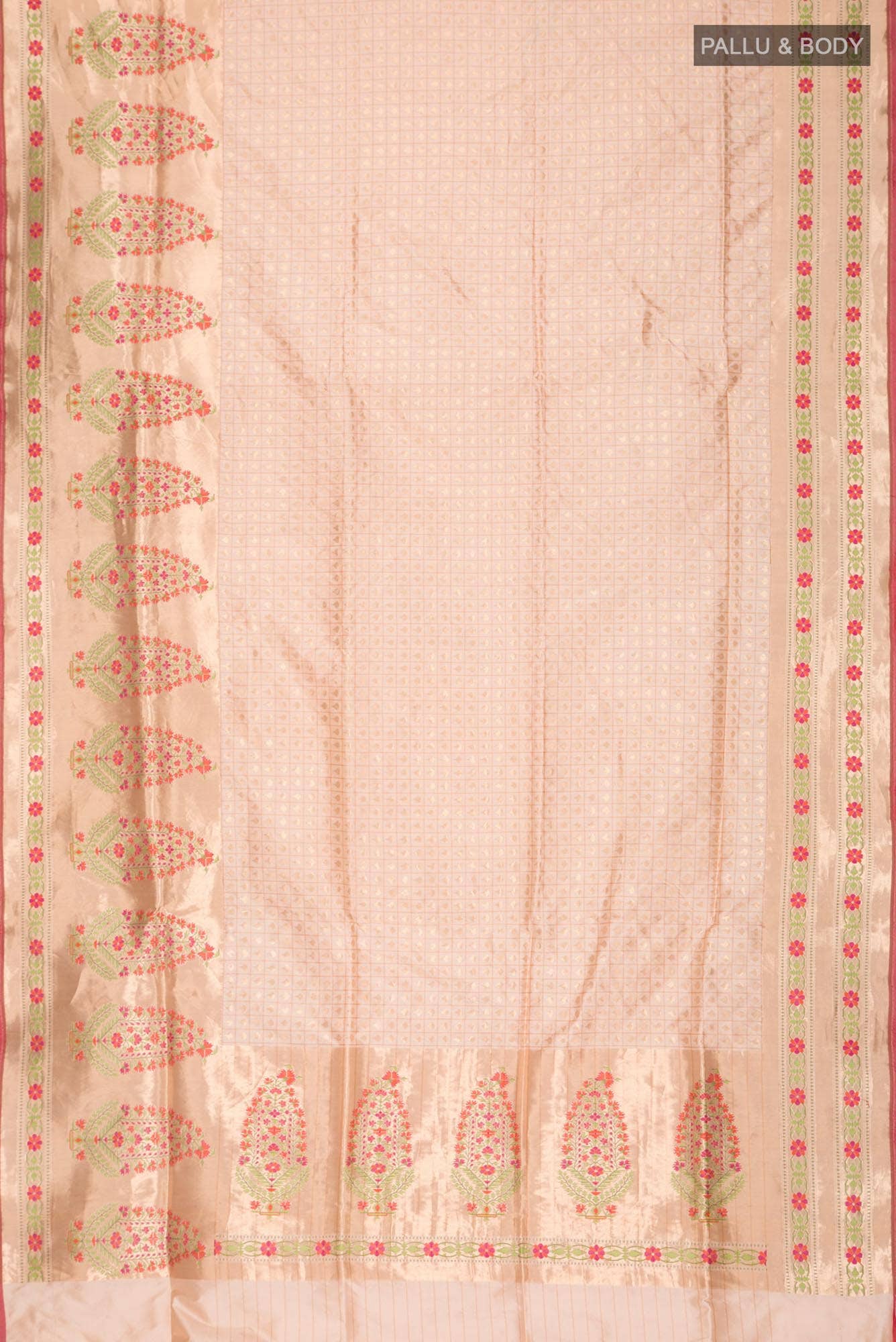 Sandal Banarasi Silk Saree - Image 10