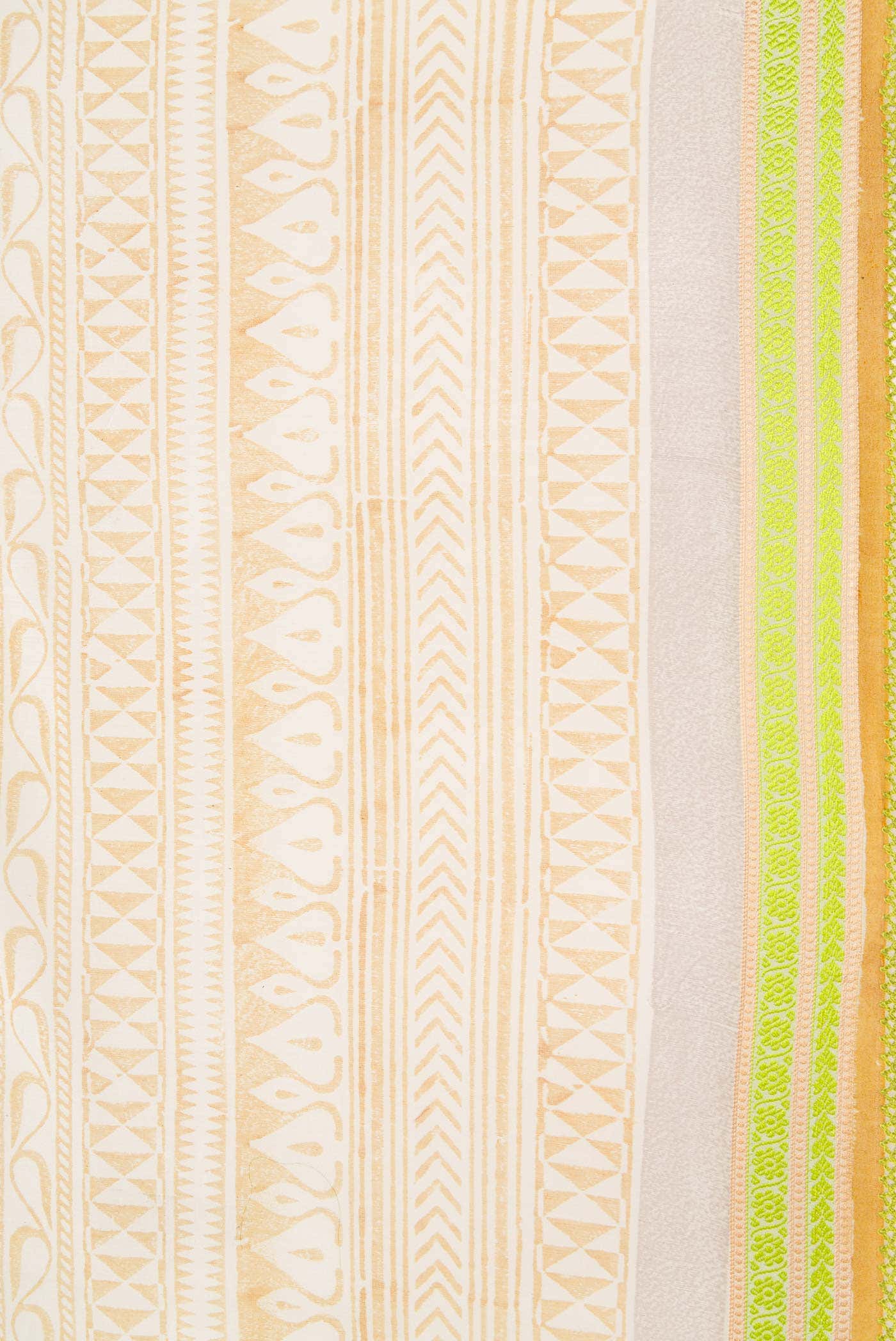 Sandal Chanderi Silk Saree - Image 3