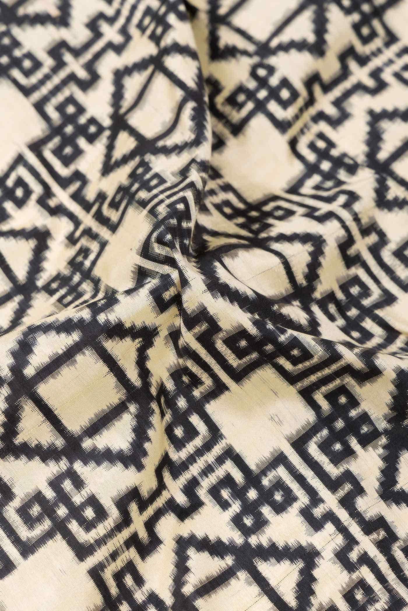 Sandal Double Ikat Saree - Image 3